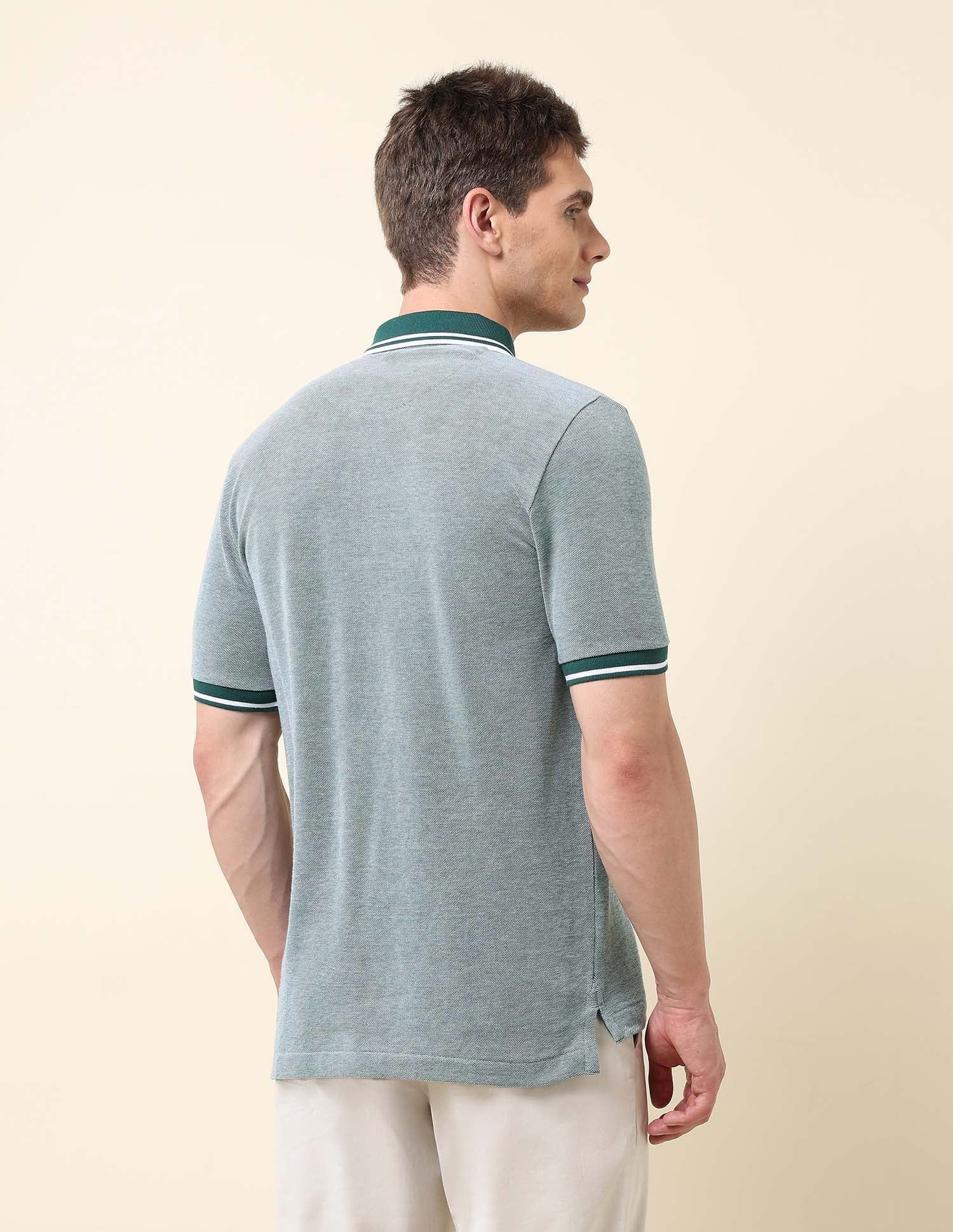 Heathered Classic Polo Shirt Dark Green - U.S. POLO ASSN. | Large