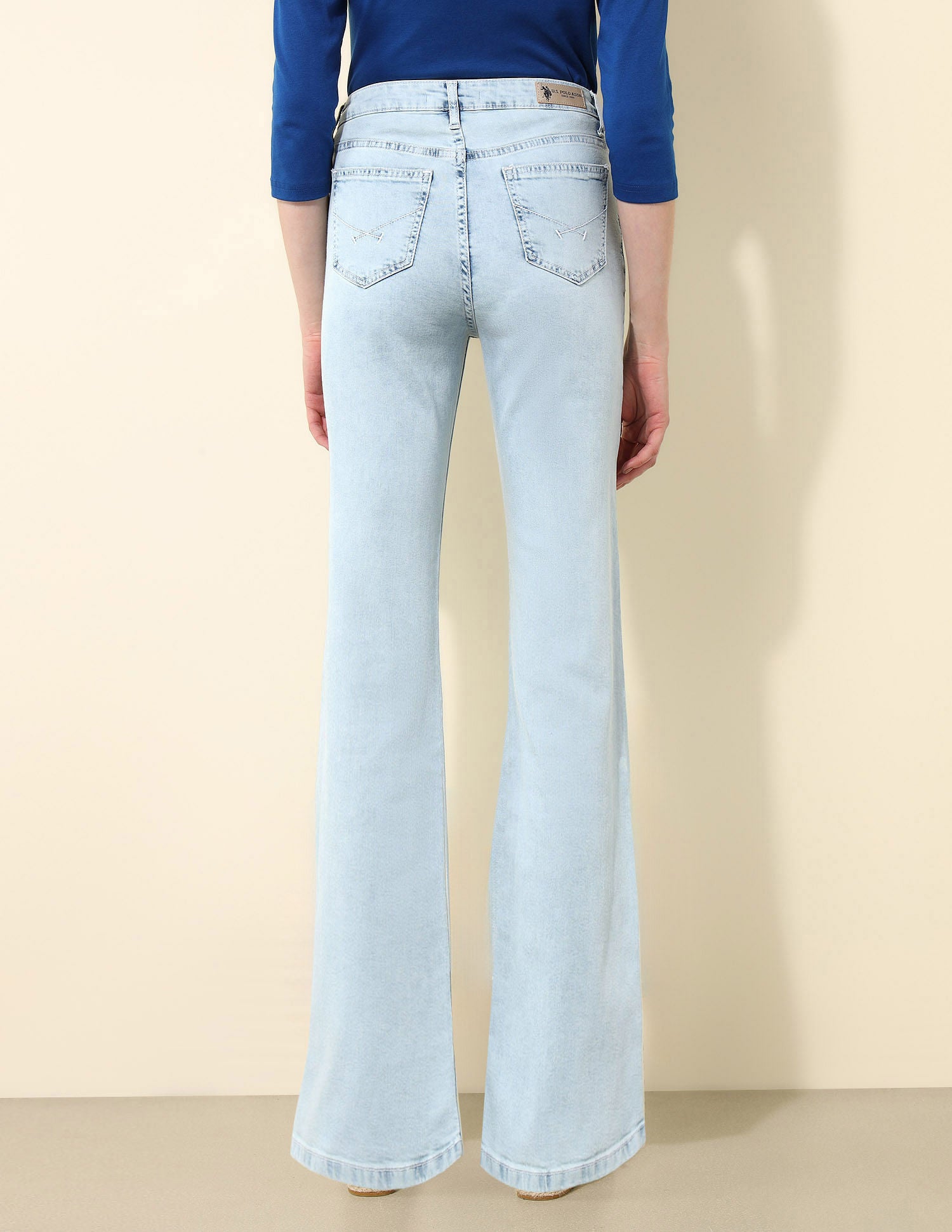 High Rise Bootcut Jeans Blue - U.S. Polo Assn. India | Large