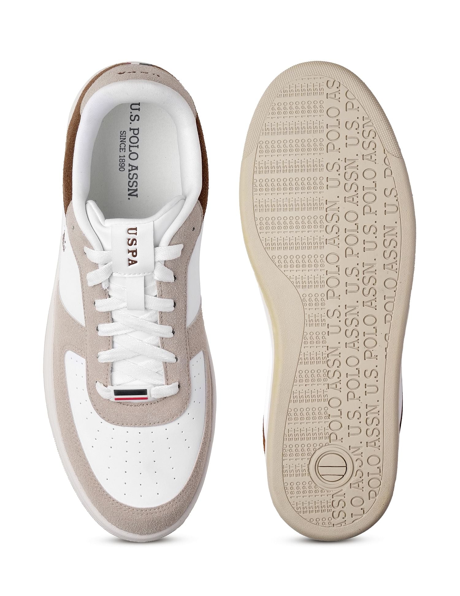 Feder Solid Casual Sneakers Beige - U.S. POLO ASSN. | Large