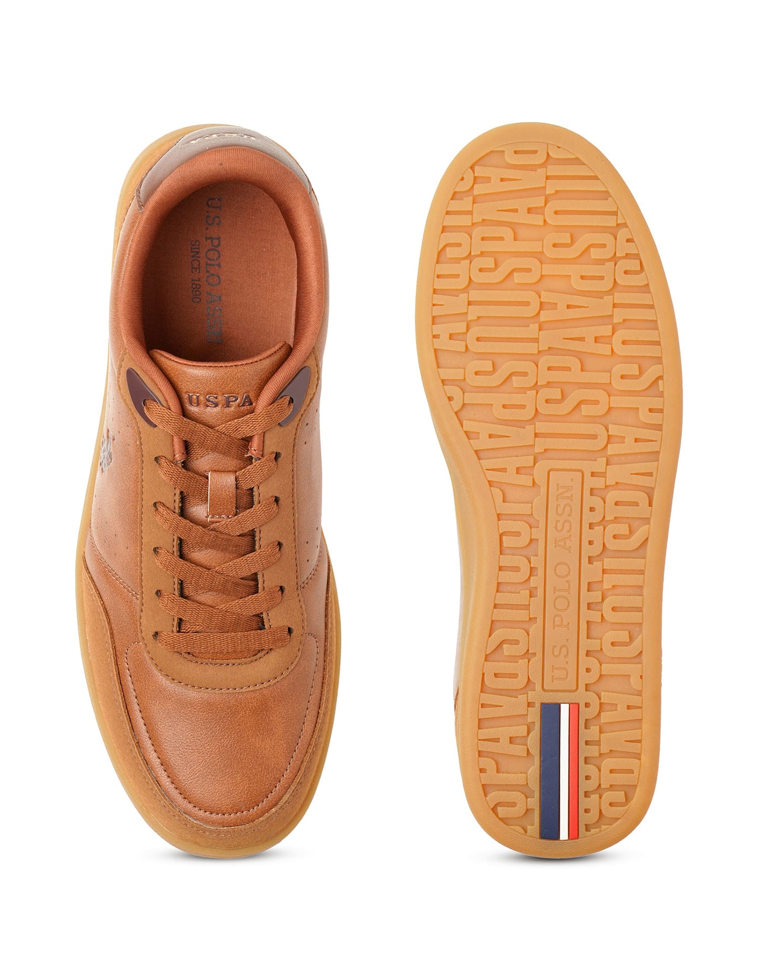 Men Bram Tan All Day Sneakers Tan - U.S. Polo Assn. India | Large