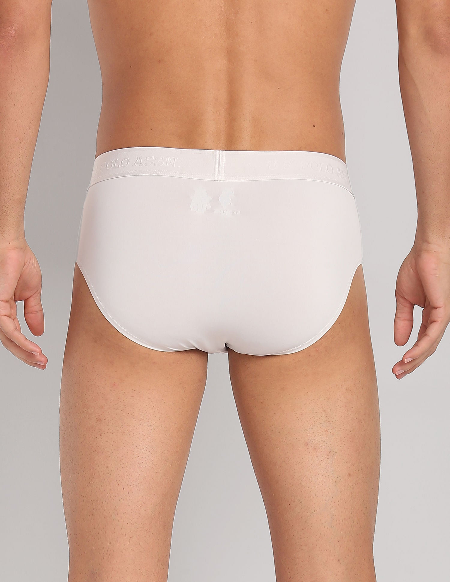 Nylon Stretch Moisture Wicking AB001 Active Briefs - Pack Of 1 Oyster Mushroom - U.S. POLO ASSN. | Large