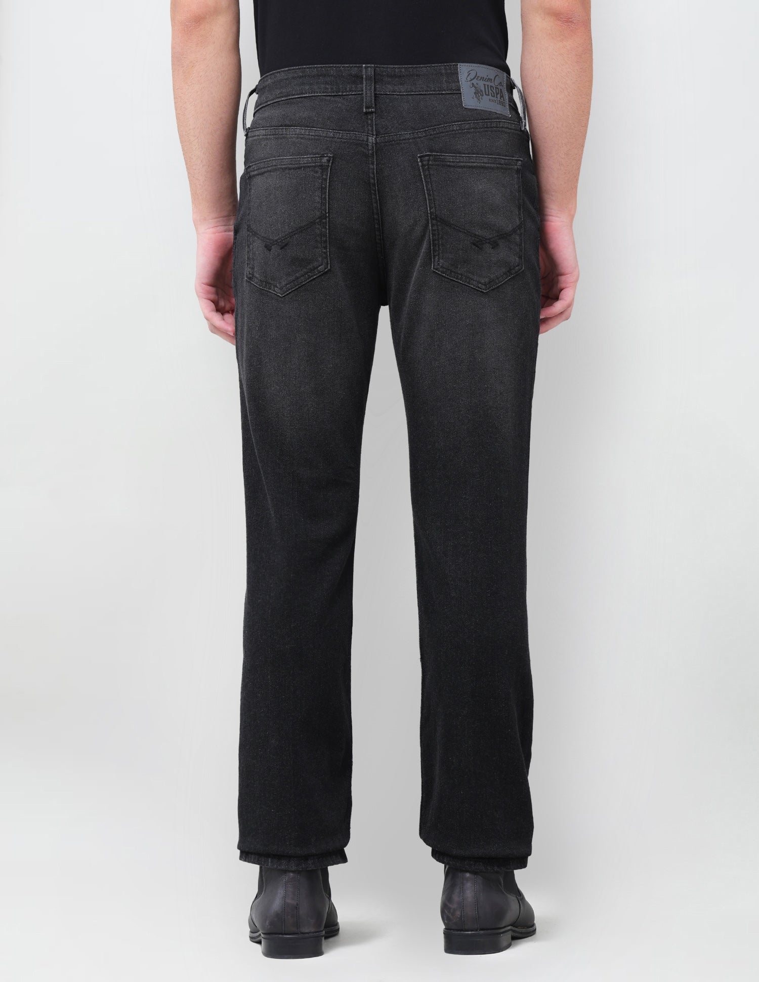 Connor Bootcut Fit Black Jeans Black - U.S. Polo Assn. India | Large
