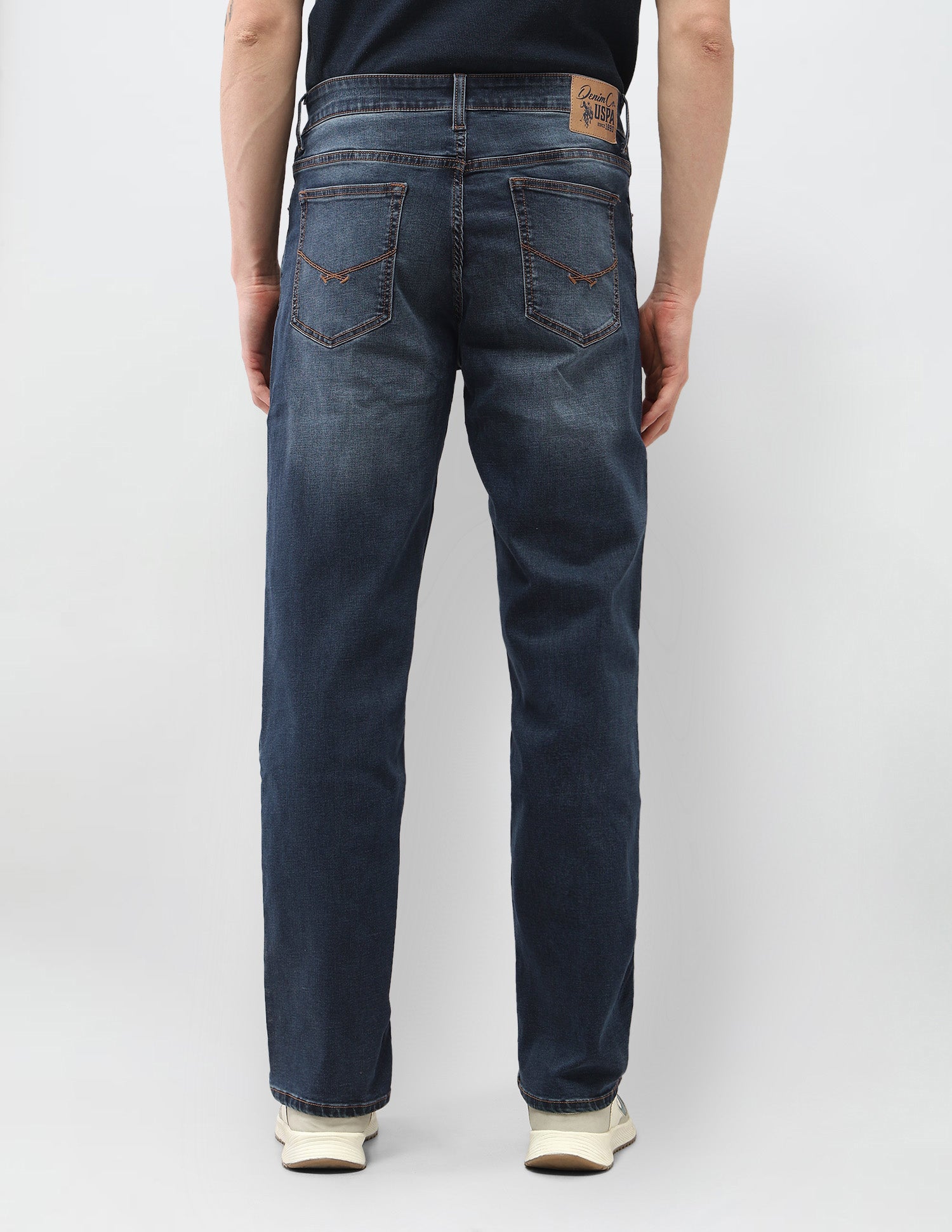 Whiskered Shawn Relaxed Fit Jeans Indigo - U.S. Polo Assn. India | Large