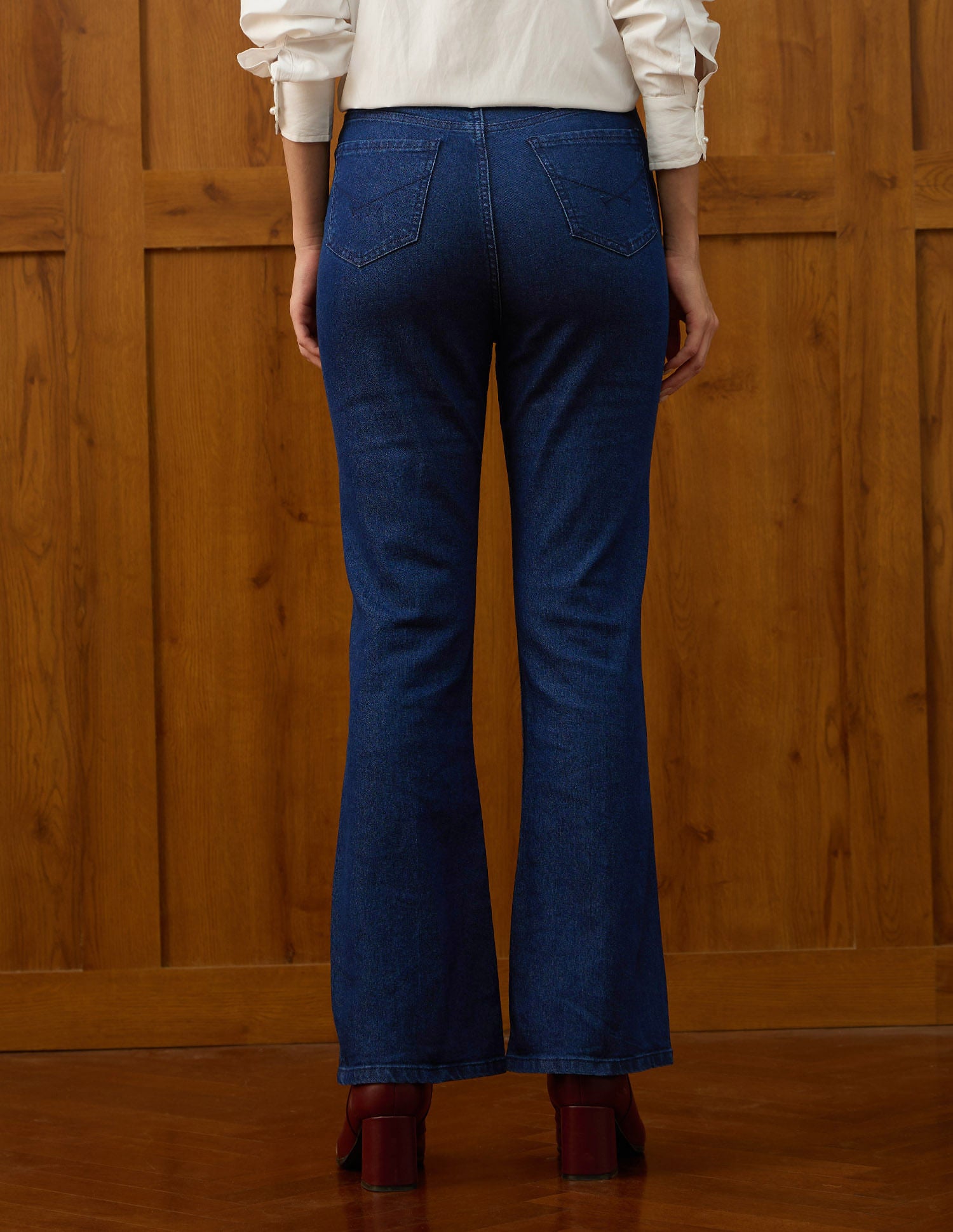 Ultra-High Rise Bootcut Jeans Blue - U.S. POLO ASSN. | Large