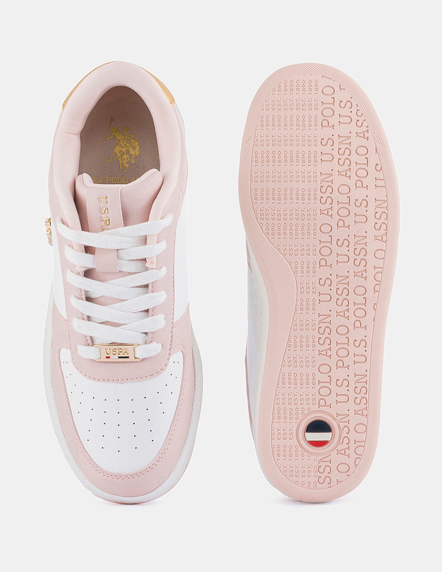 Women Colour Block Nyra 2.0 Sneakers Light Pink - U.S. POLO ASSN. | Large
