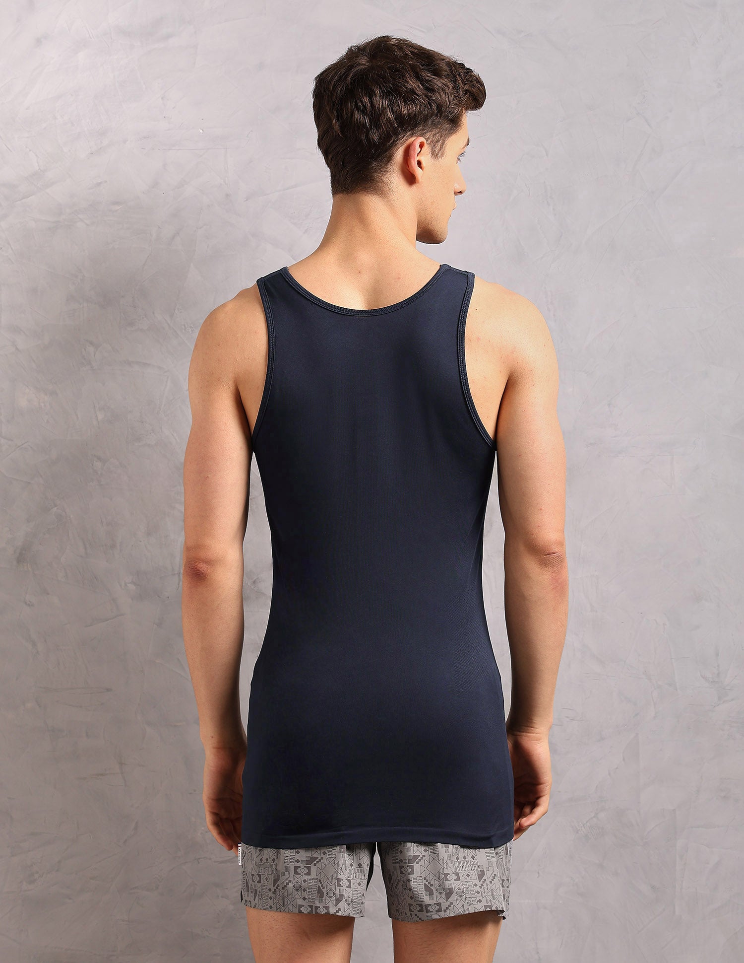 Moisture Absorbent Stretch Fit AV001 Vest - Pack Of 1 Navy - U.S. Polo Assn. India | Large