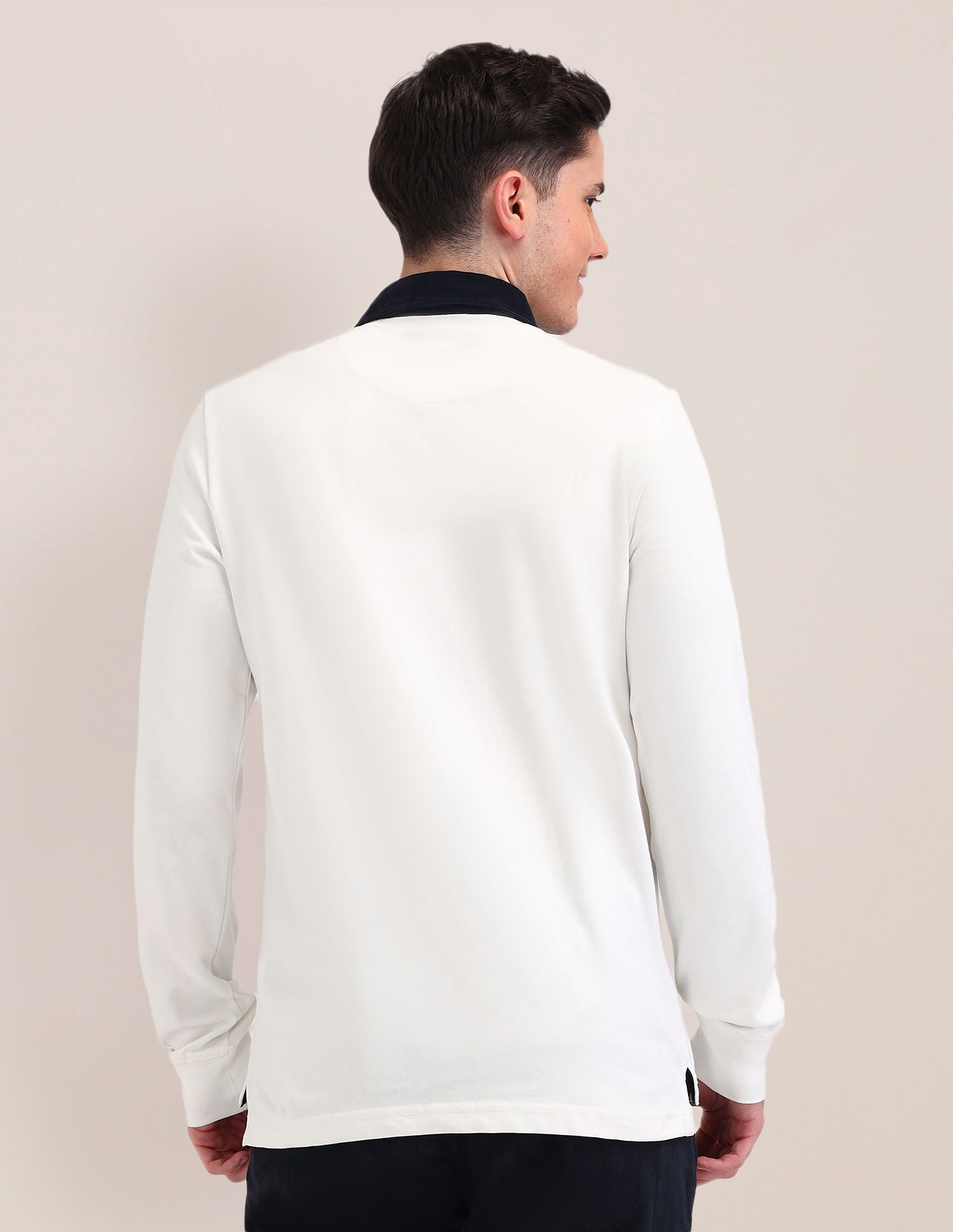 Slim Fit Brand Embroidered Polo Shirt Off White - U.S. POLO ASSN. | Large