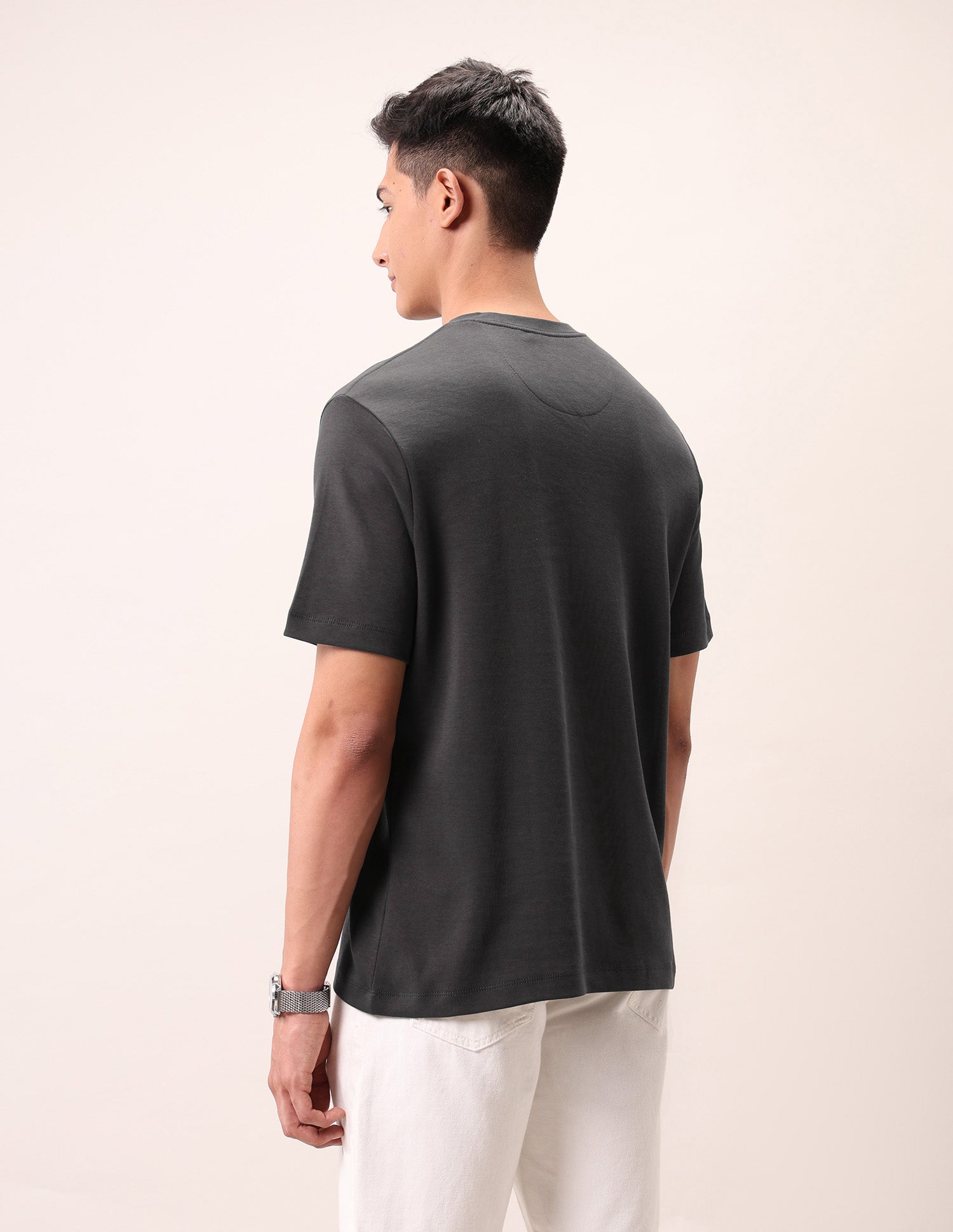 Relaxed Fit Outdoor T-Shirt Dark Grey - U.S. Polo Assn. India | Large