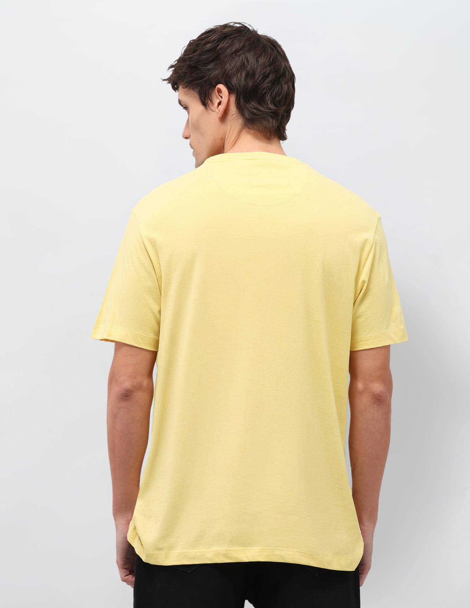 Printed Regular Fit T-Shirt Yellow - U.S. Polo Assn. India | Large