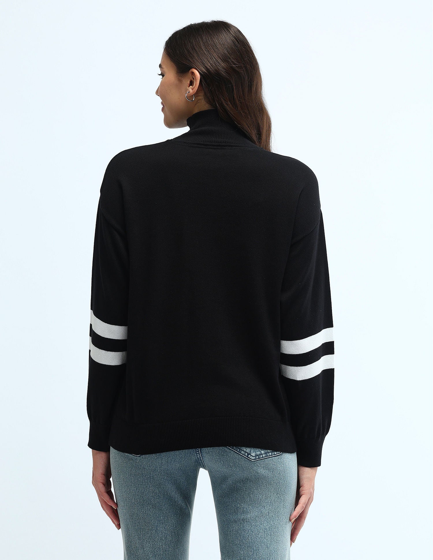 Logo Embroidered Sweater Black - U.S. Polo Assn. India | Large