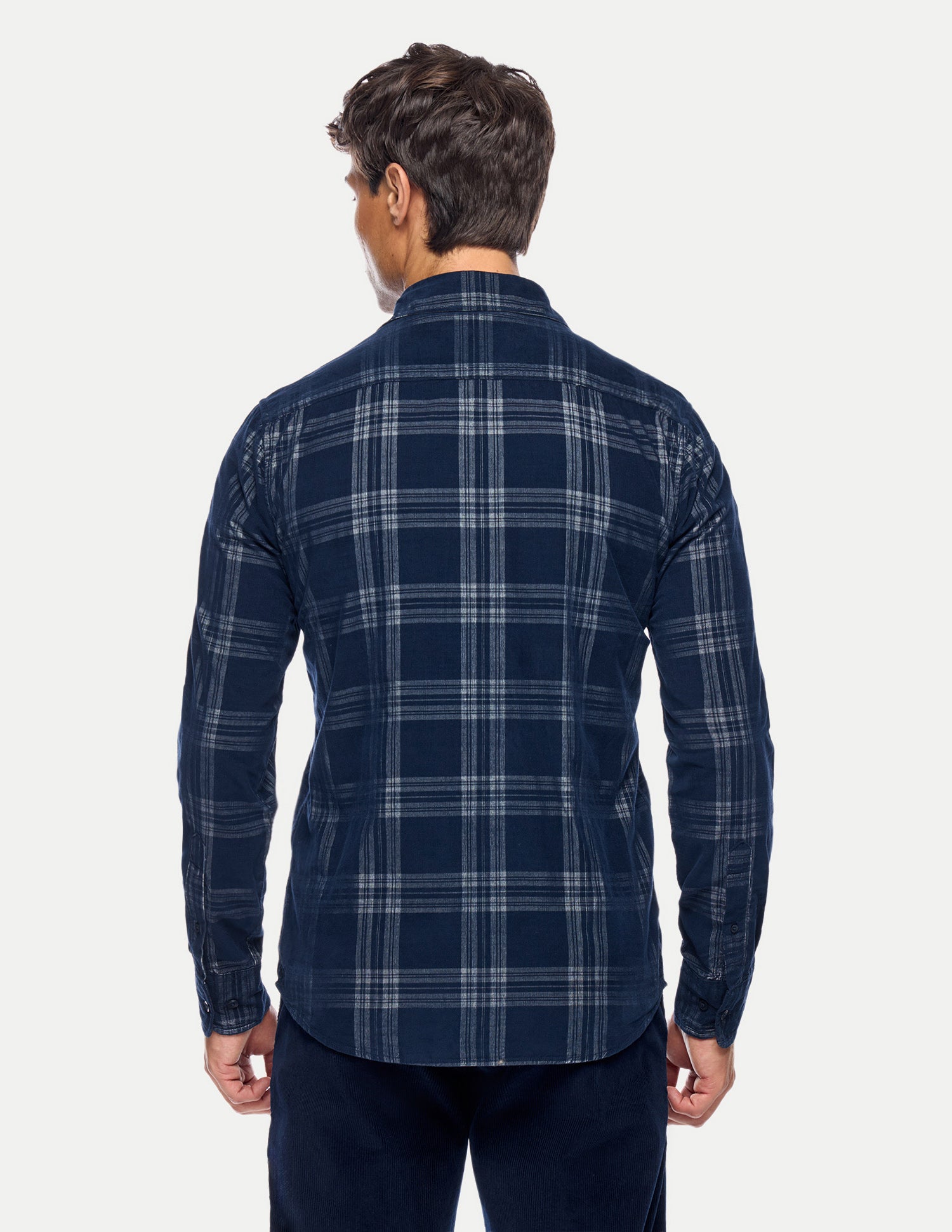 Tailored Fit Corduroy Shirt Navy - U.S. Polo Assn. India | Large