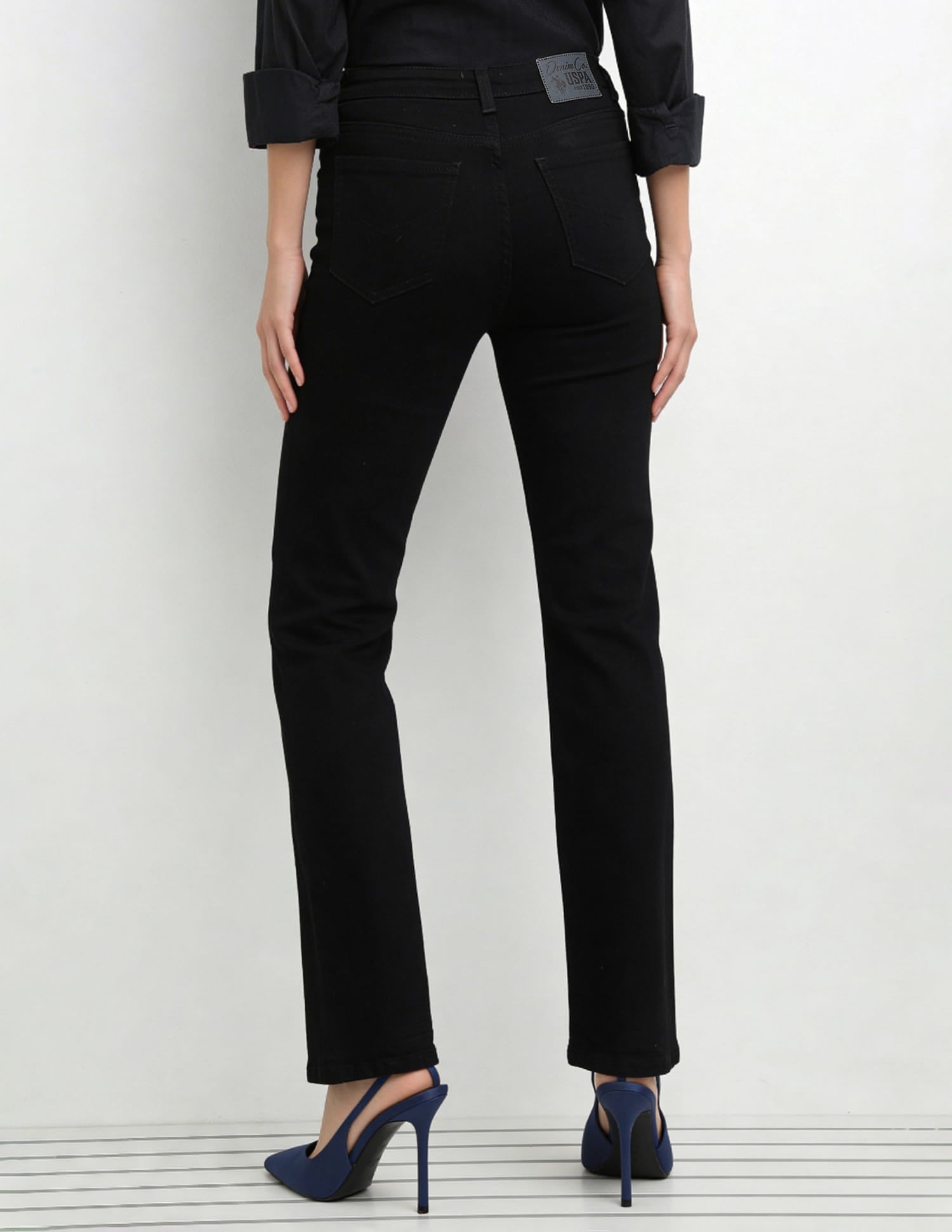High Rise Bootcut Jeans Black - U.S. Polo Assn. India | Large