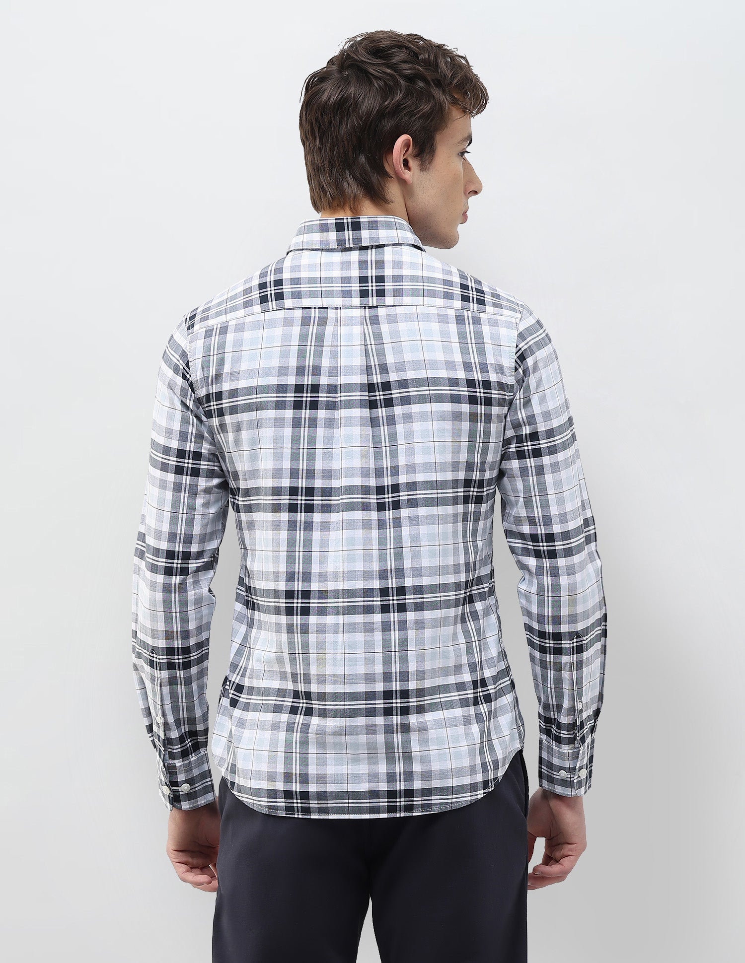 Tartan Checked Regular Fit Shirt Navy - U.S. Polo Assn. India | Large
