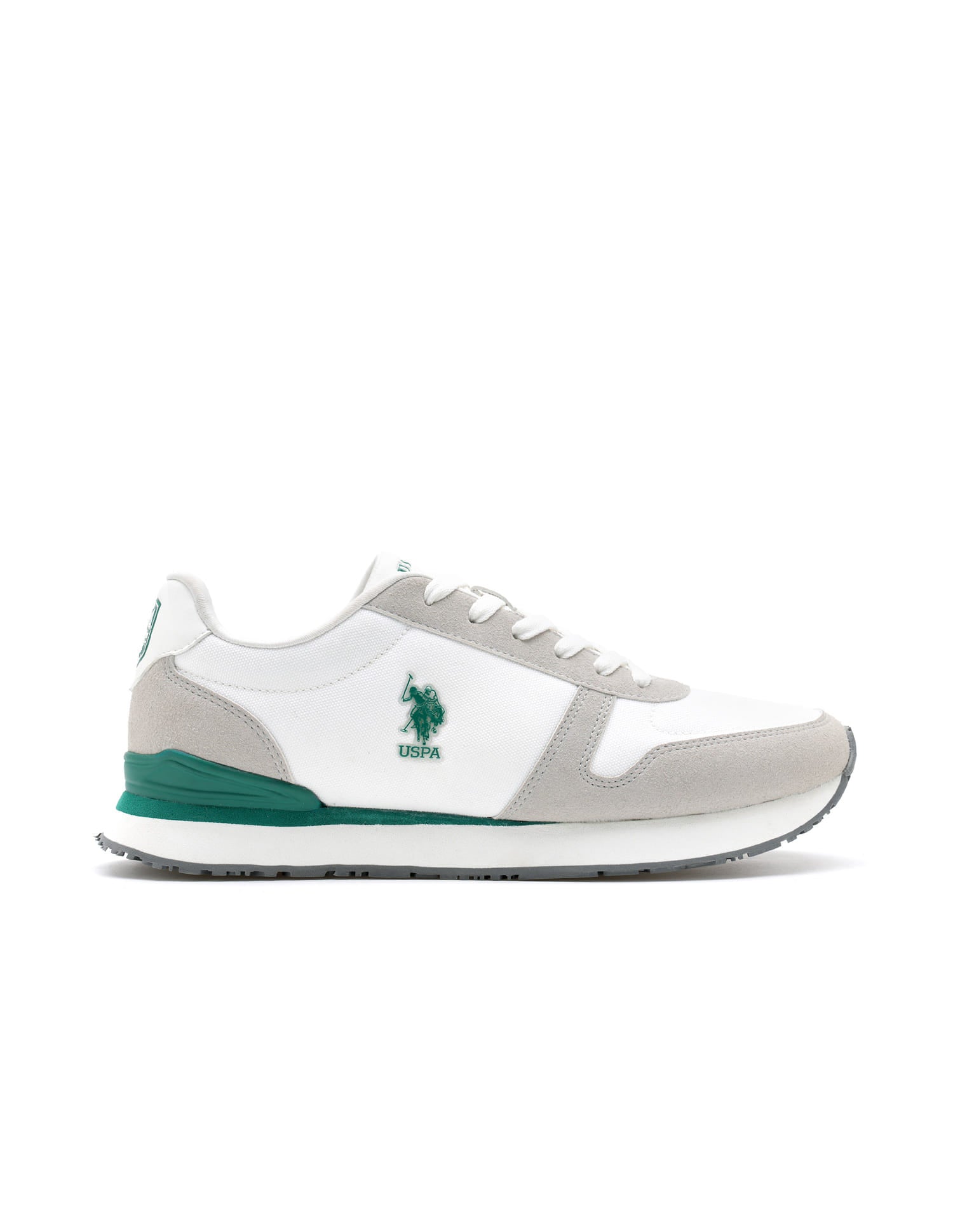 Men Tregon Suede Colourblocked Sneakers White - U.S. Polo Assn. India | Large