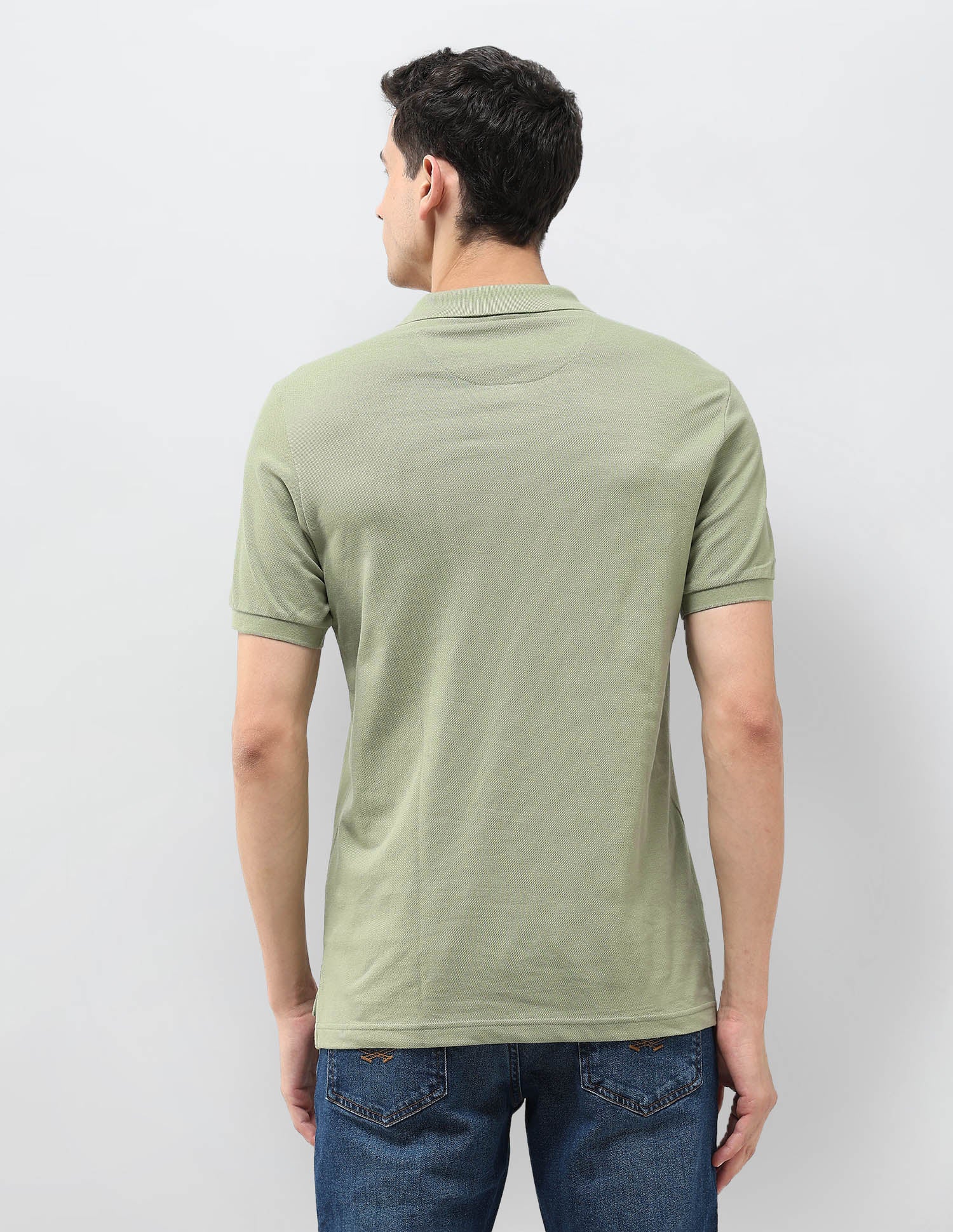 Solid Muscle Fit Polo Shirt Light Green - U.S. POLO ASSN. | Large