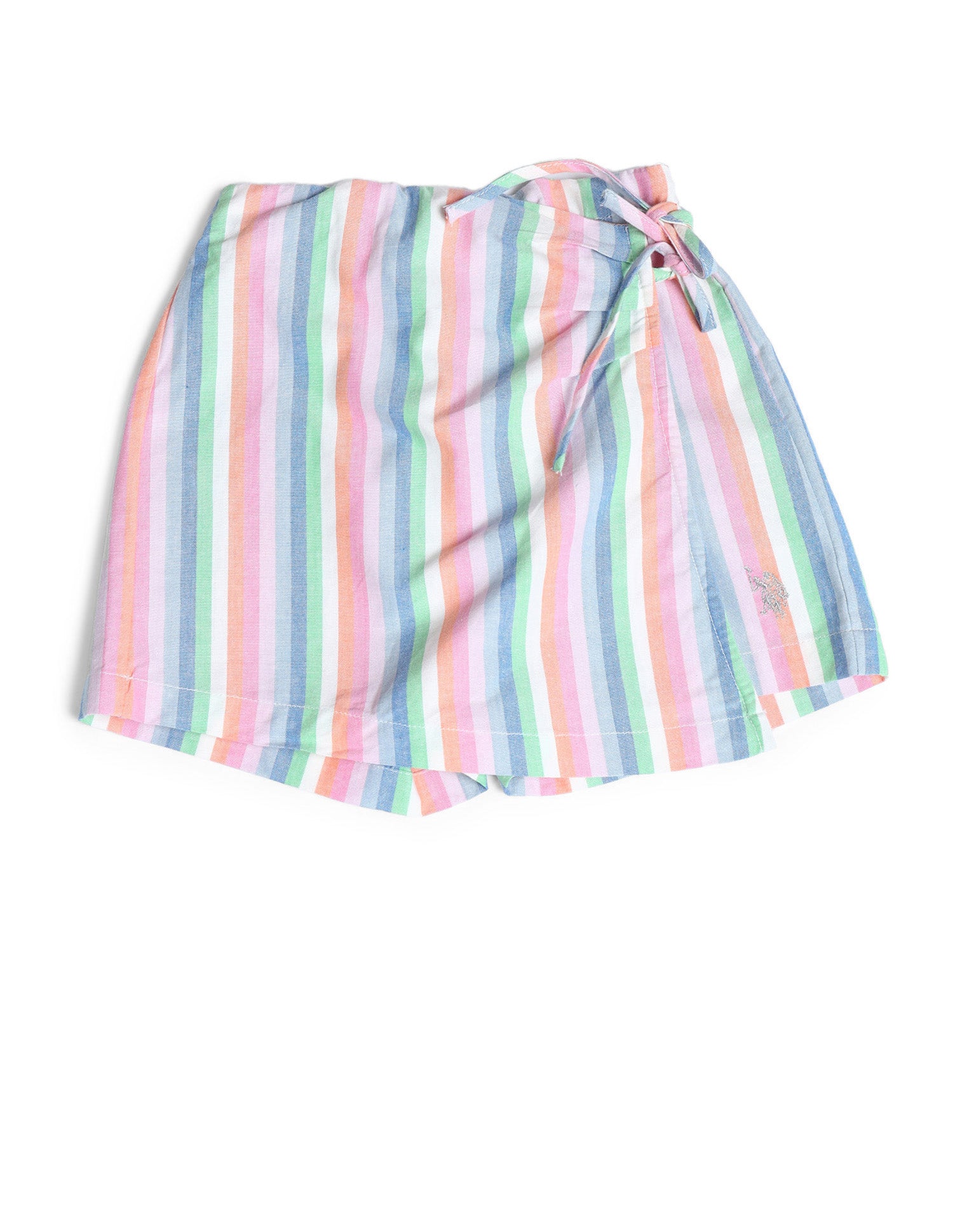 Girls Striped Wrap Skirt Multi - U.S. POLO ASSN. | Large