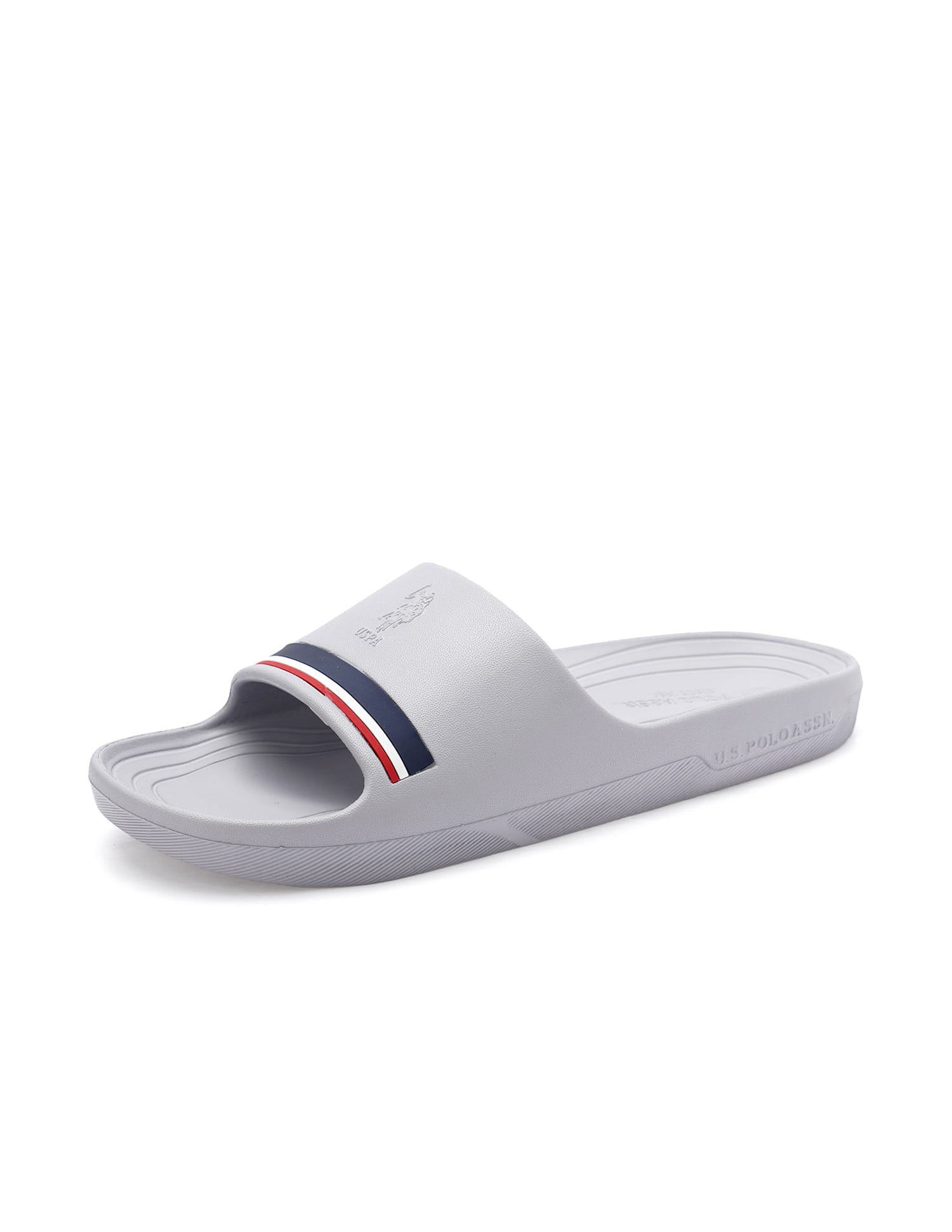 Men Easton 2.0 Grey Foam Walk Sliders Grey - U.S. Polo Assn. India | Large