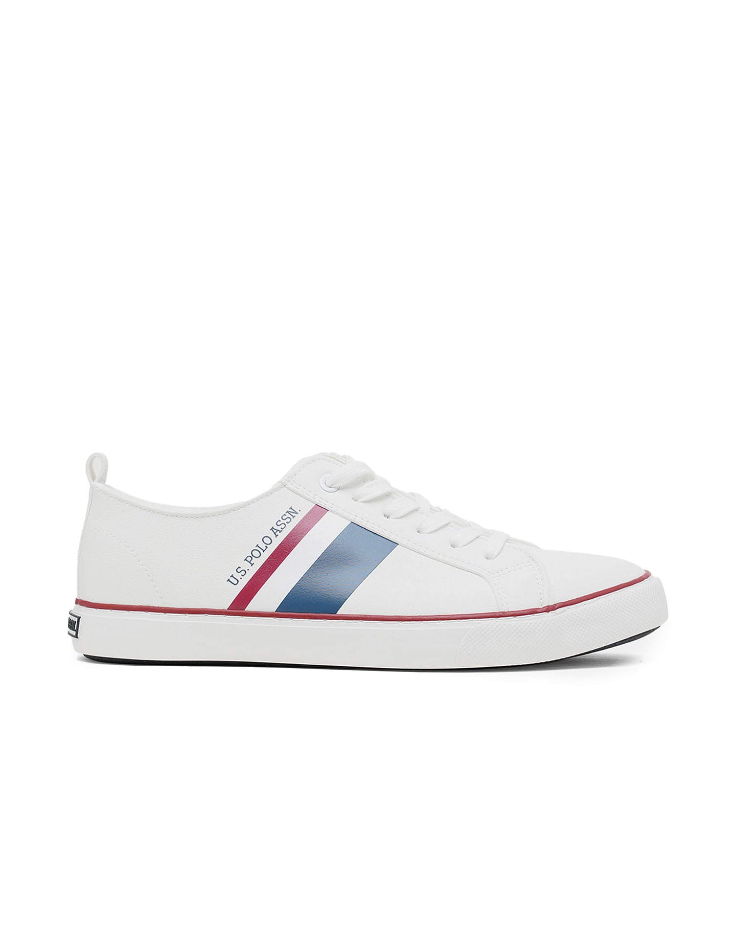 Men Brand Stripe Martinez 3.0 Sneakers Off White - U.S. Polo Assn. India | Large