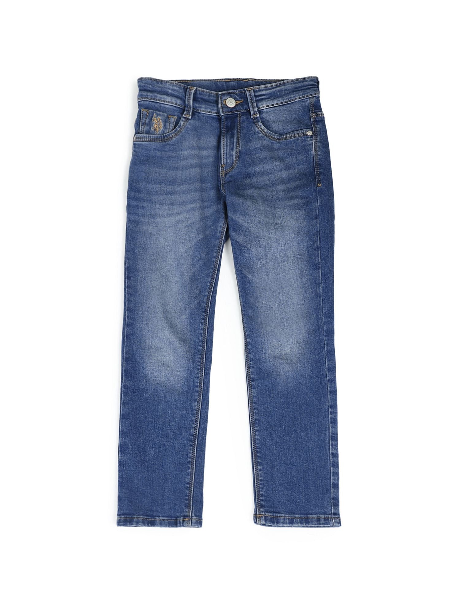 Slim Fit Stone Washed Jeans Me. Blue - U.S. POLO ASSN. | Large