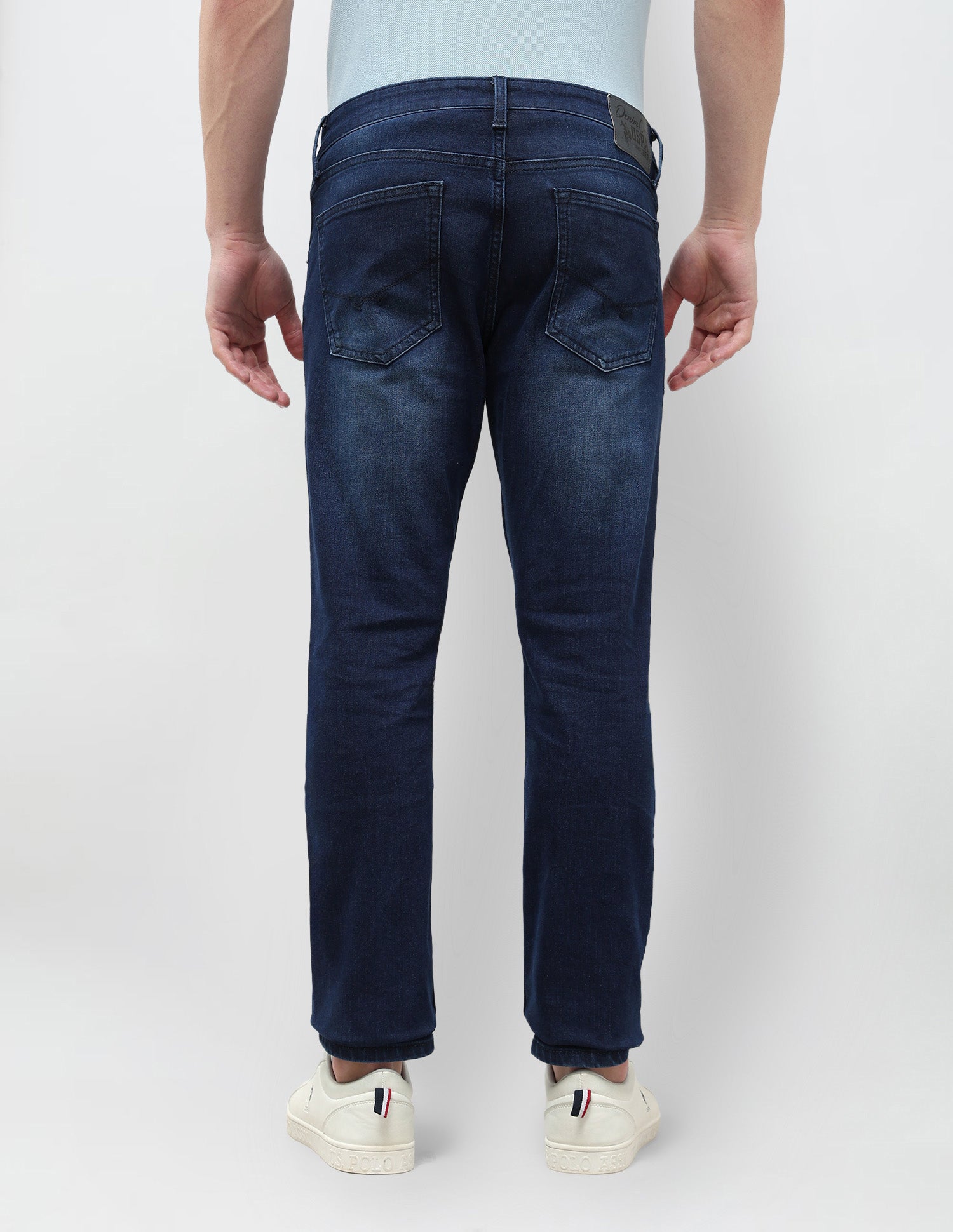 Brandon Slim Tapered Fit Stone Washed Jeans Indigo - U.S. POLO ASSN. | Large