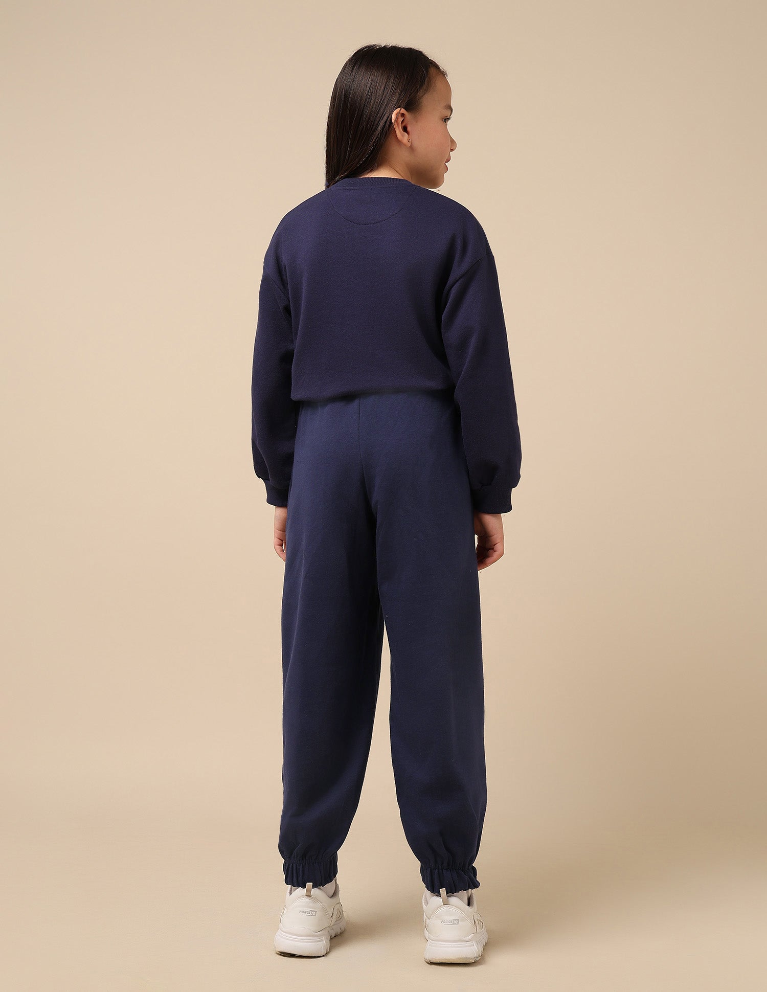 Girls Brand Embroidered Mid Rise Joggers Navy - U.S. POLO ASSN. | Large