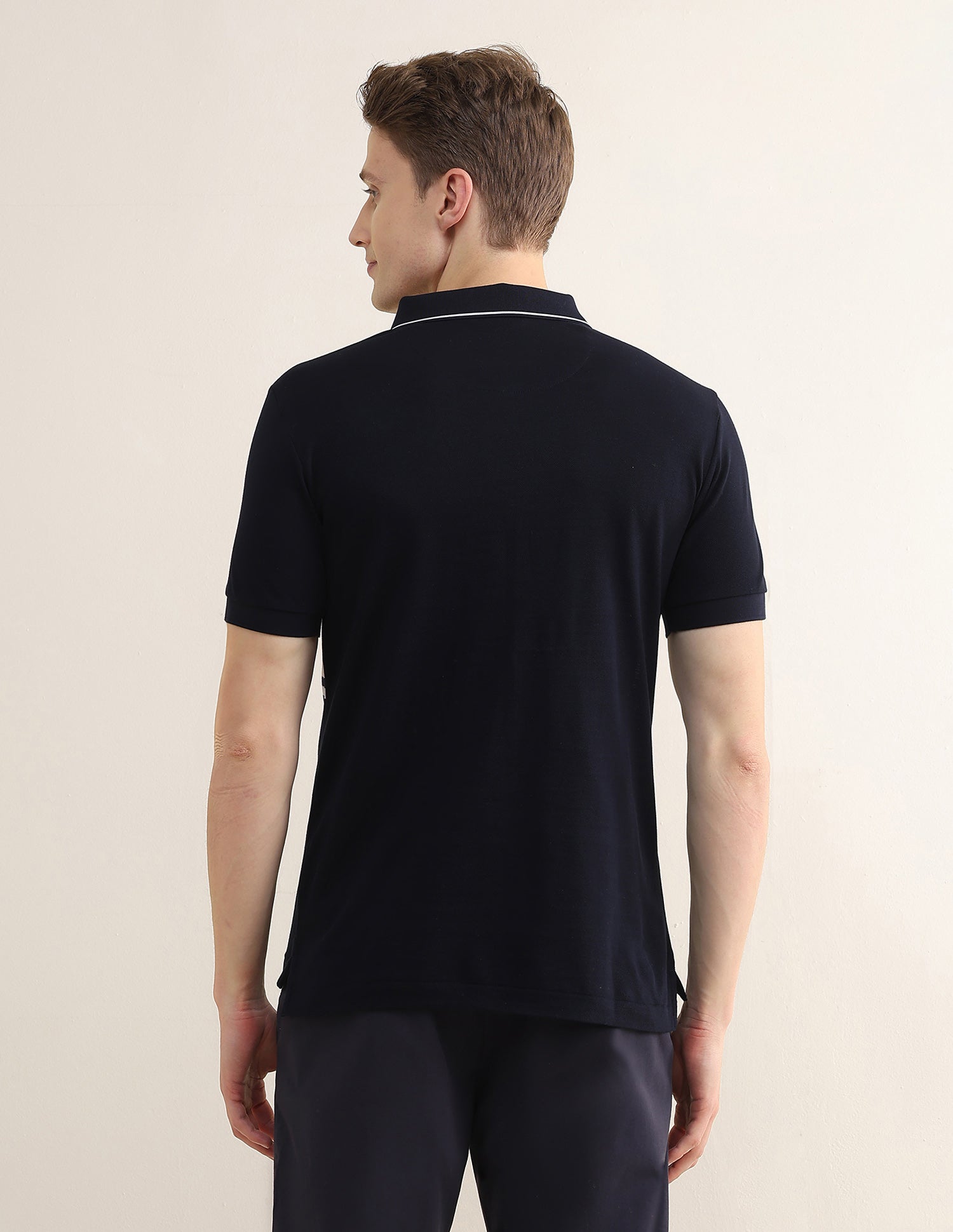 Brand Embroidered Slim Fit Polo Shirt Navy - U.S. Polo Assn. India | Large