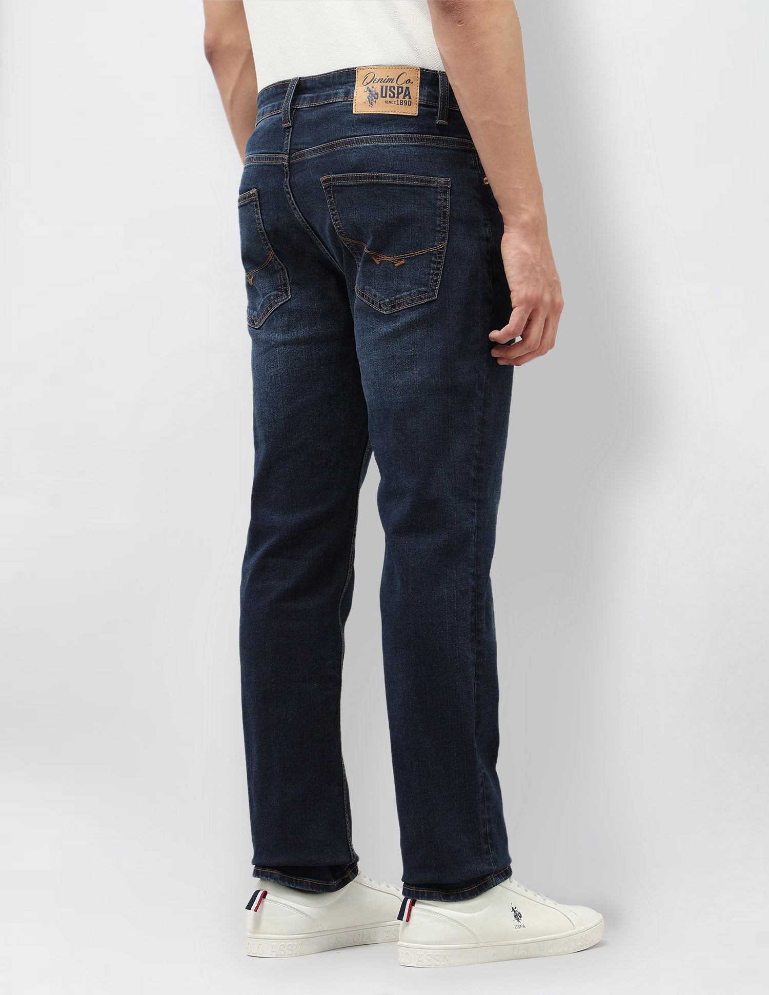 Harold Slim Straight Fit Blue Jeans Indigo - U.S. POLO ASSN. | Large