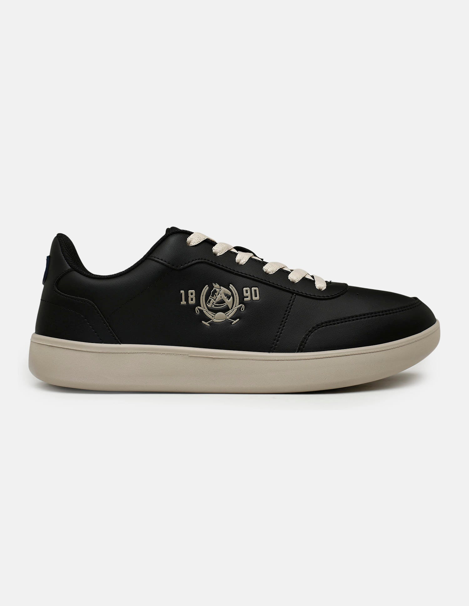 Men Lumen Solid Sneakers Black - U.S. Polo Assn. India | Large