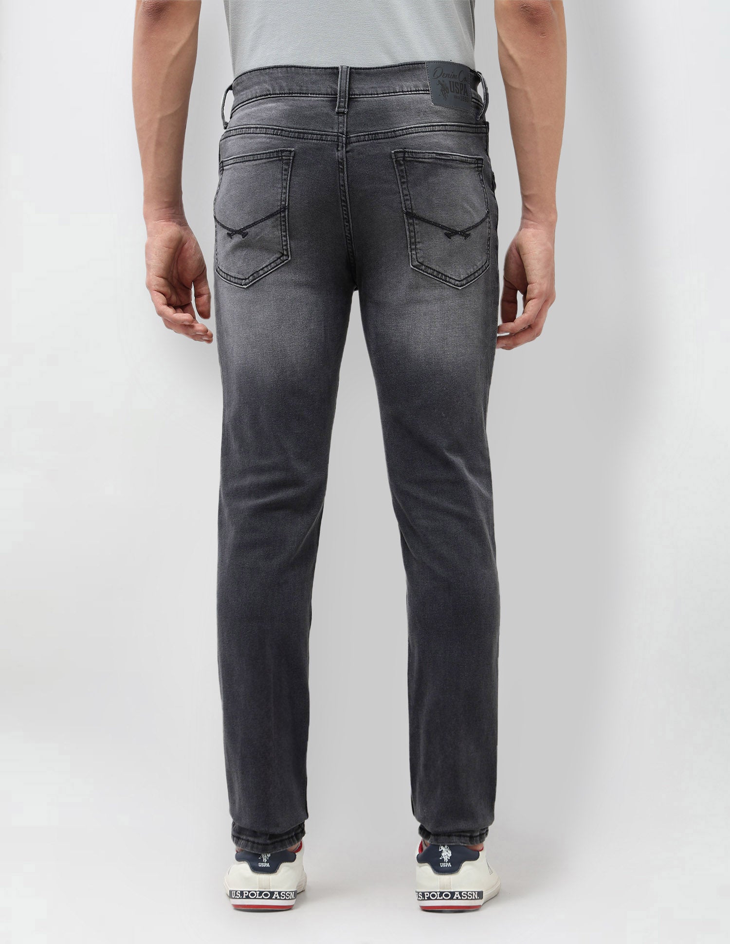 Brandon Slim Tapered Fit Black Jeans Black - U.S. POLO ASSN. | Large