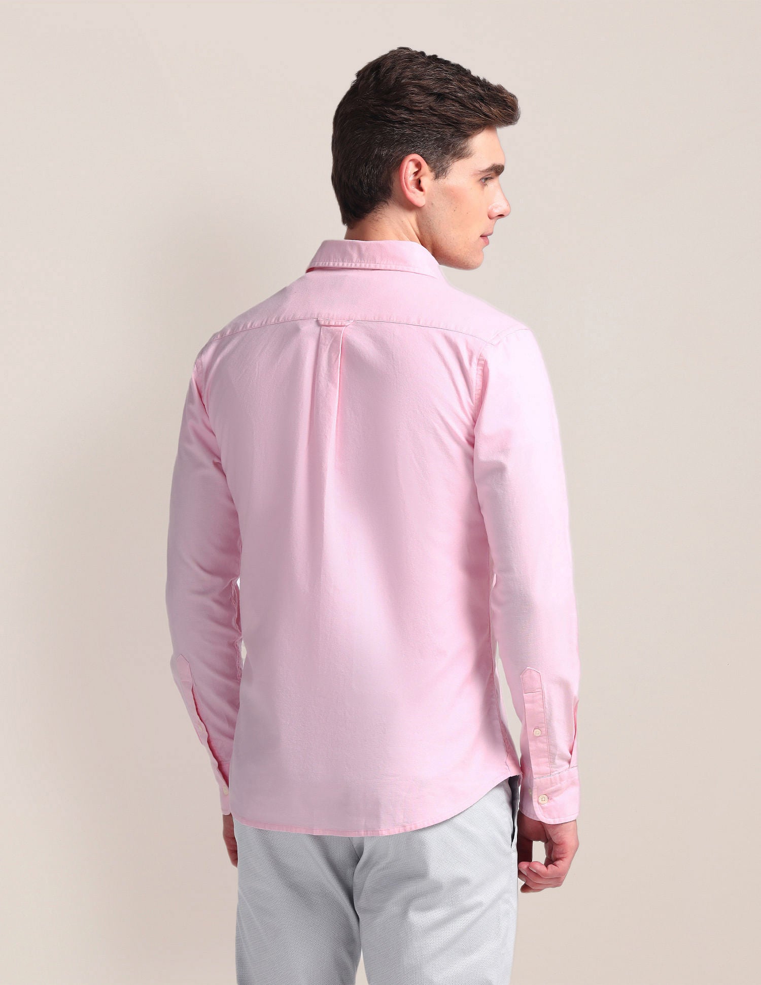 Solid Dobby Shirt Pink - U.S. Polo Assn. India | Large