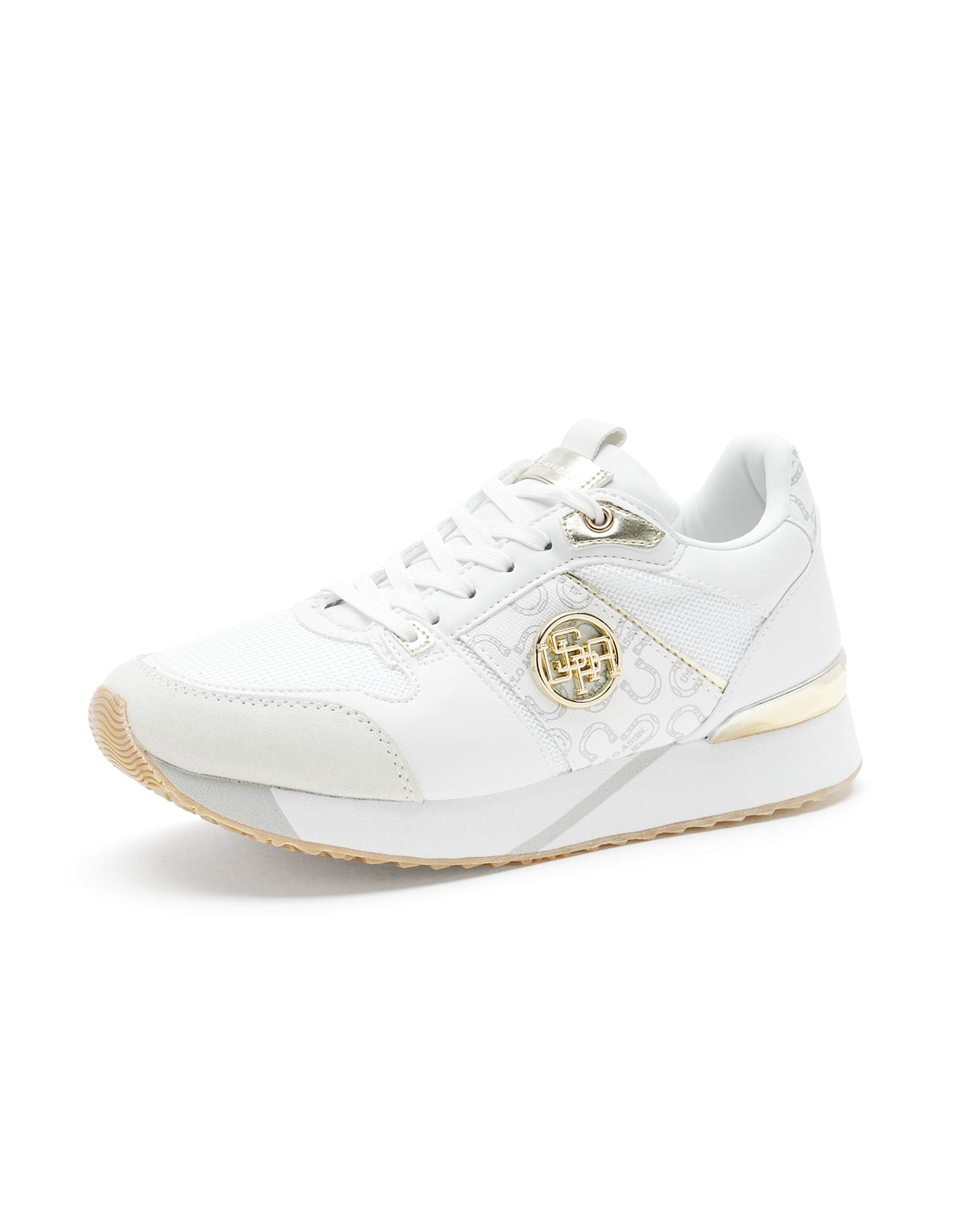 Women Metallic Logo Stella Sneakers White - U.S. POLO ASSN. | Large