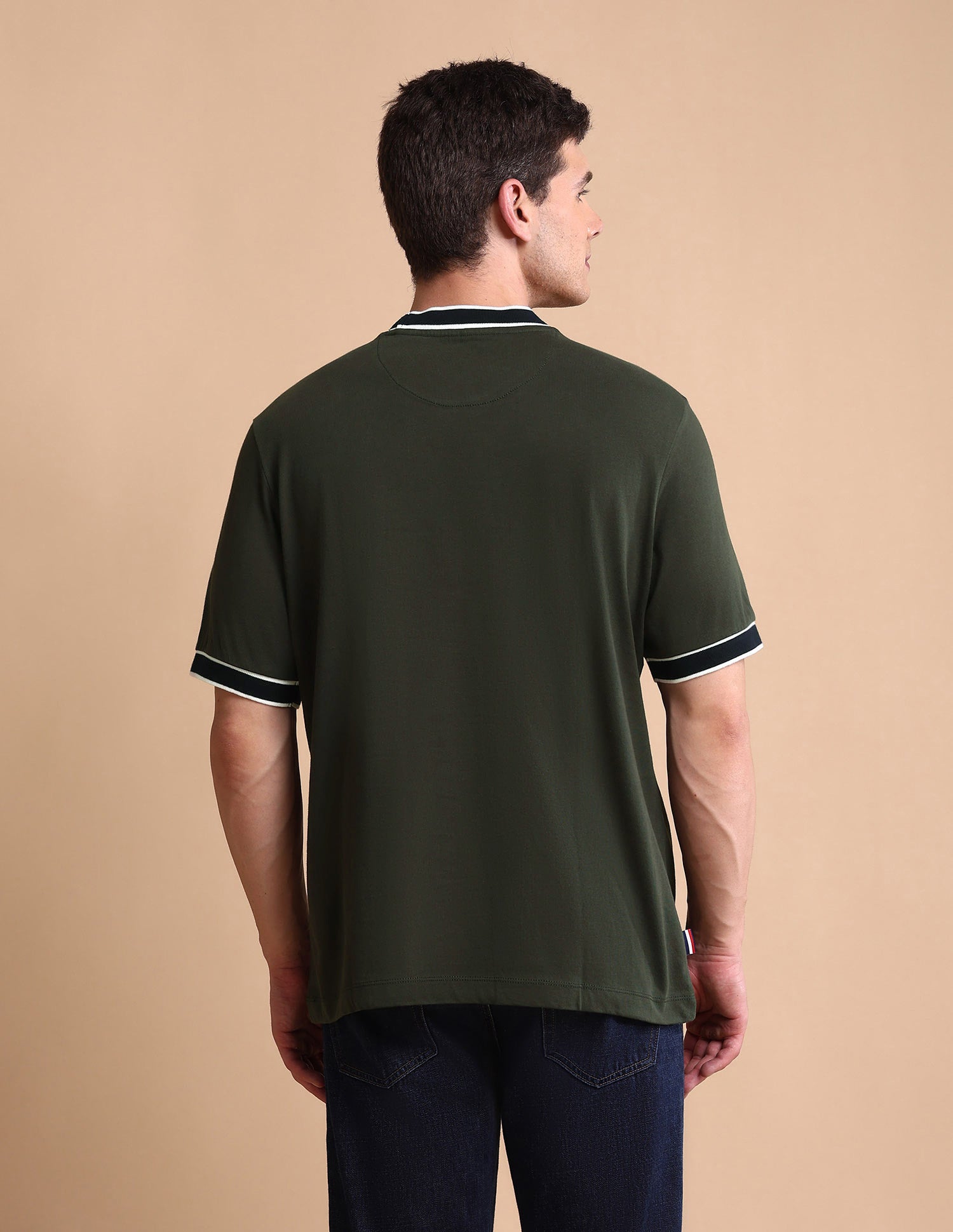 Pure Cotton Muscle Fit T-Shirt Olive - U.S. POLO ASSN. | Large