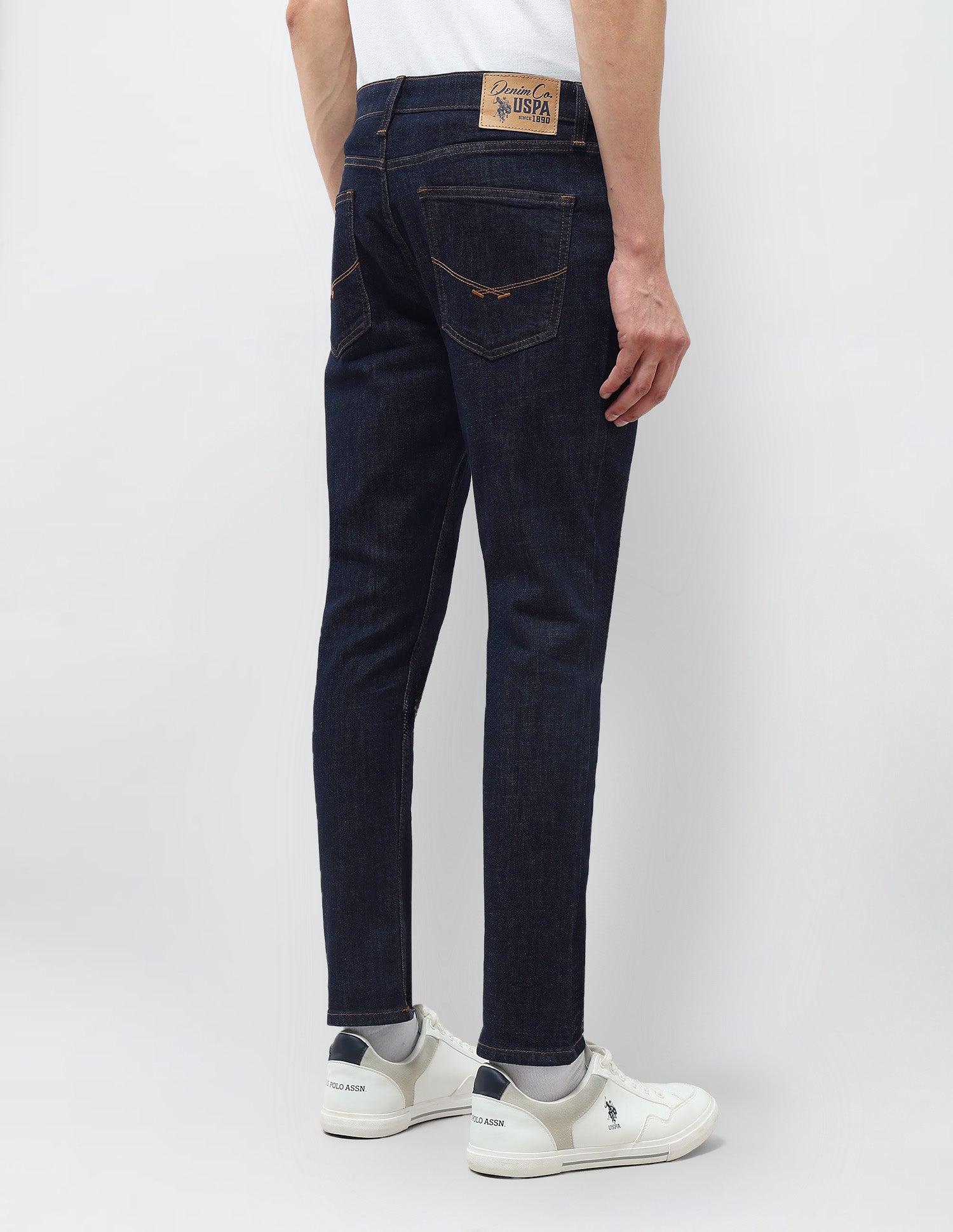 Henry Tapered Fit Mid Rise Jeans Dark Blue - U.S. POLO ASSN. | Large