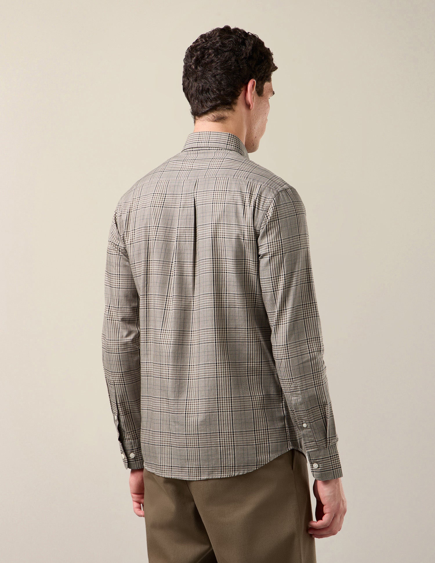 Twill Tailored Fit Shirt Light Khaki - U.S. Polo Assn. India | Large