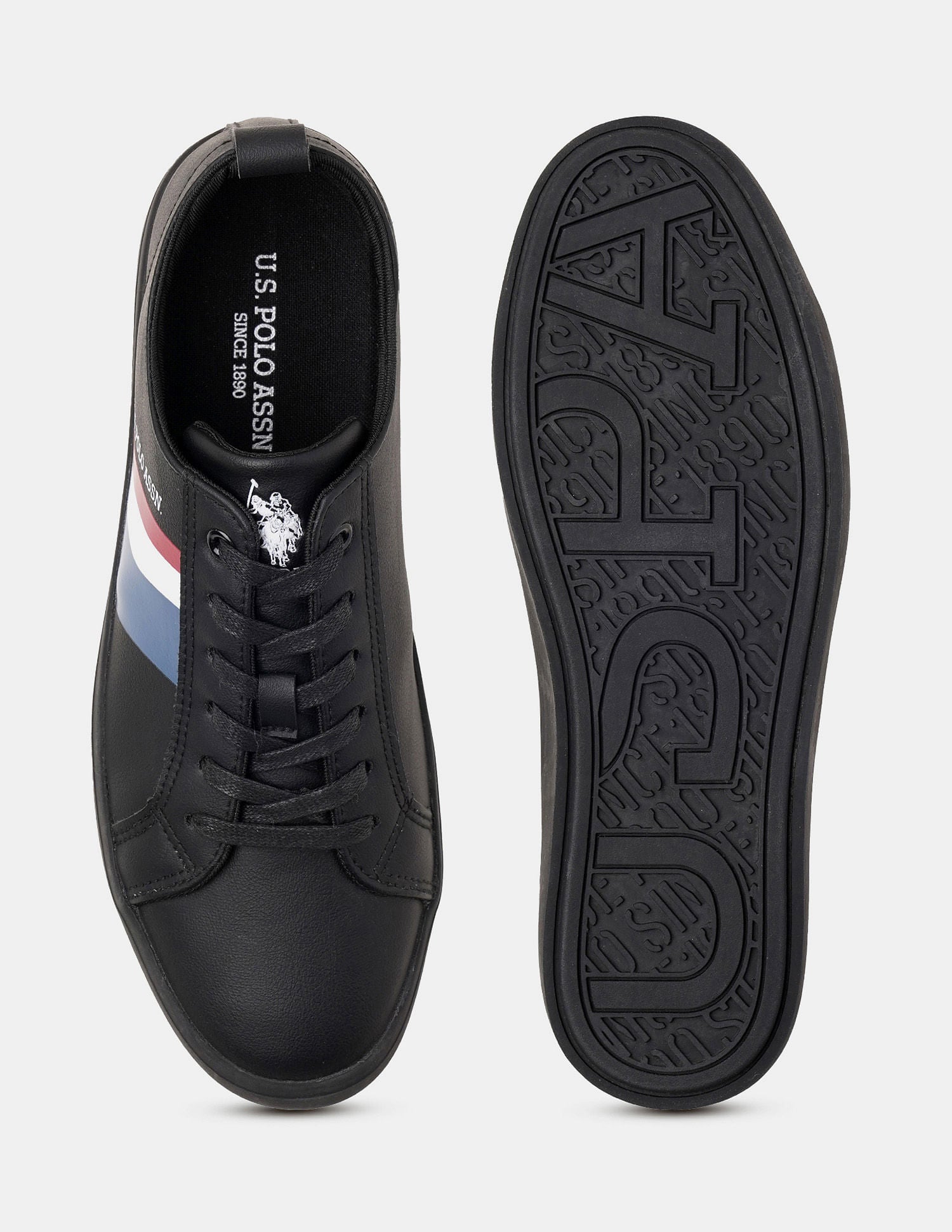 Men Martinez 4.0 Colourblocked Sneakers Black - U.S. POLO ASSN. | Large