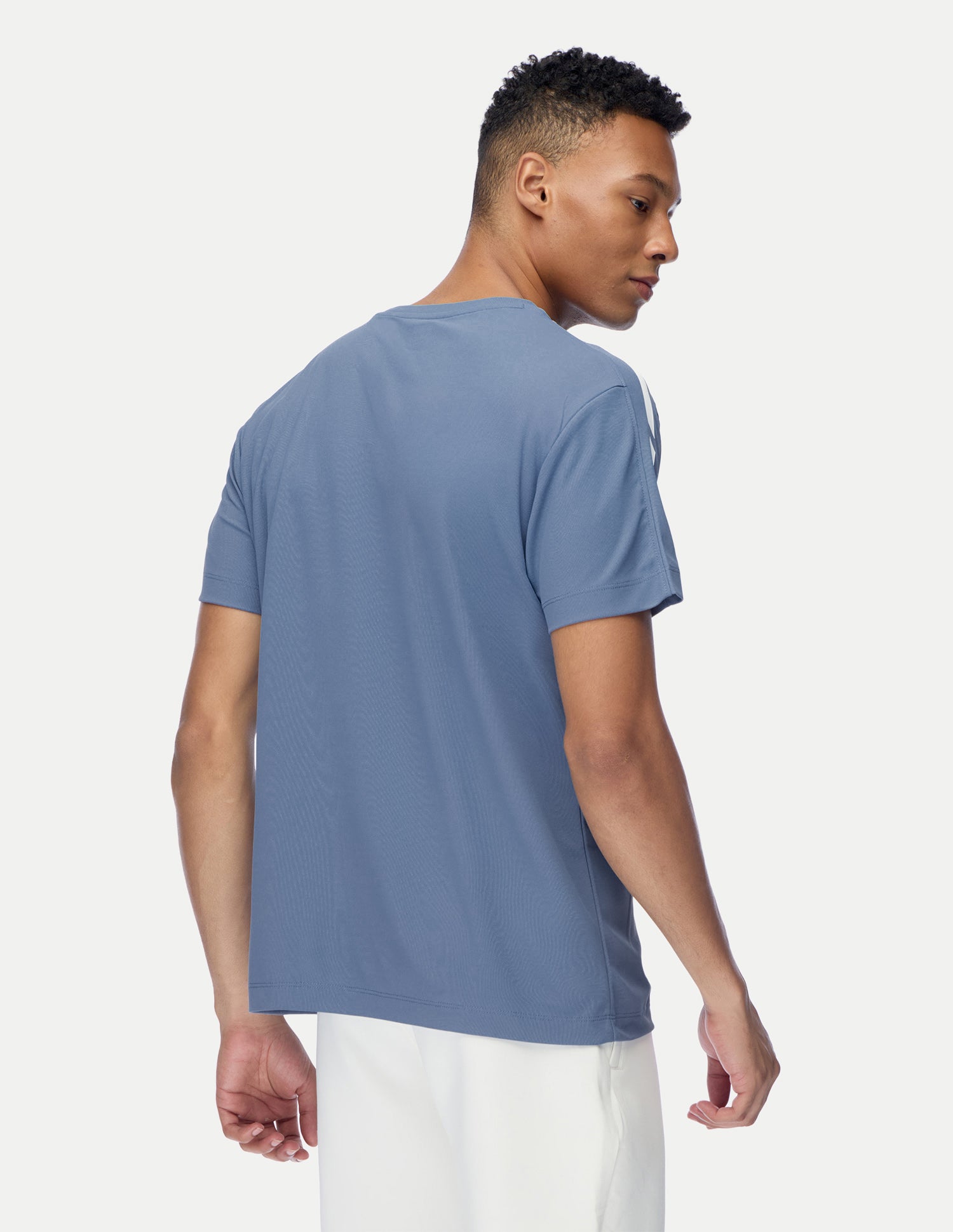 Brand Embossed Regular Fit Active T-Shirt Blue - U.S. Polo Assn. India | Large