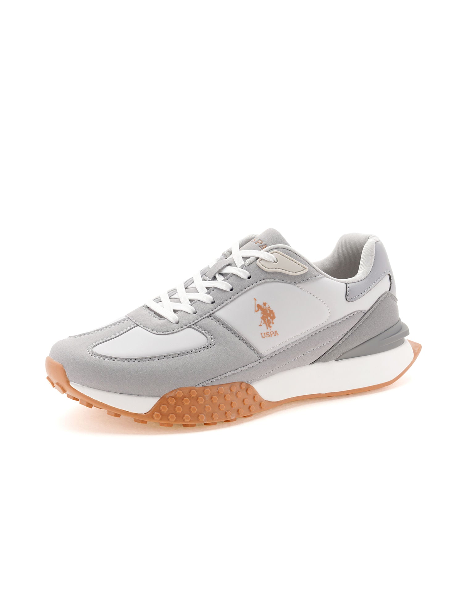 Men Coen Grey Retro Sneakers Grey - U.S. Polo Assn. India | Large