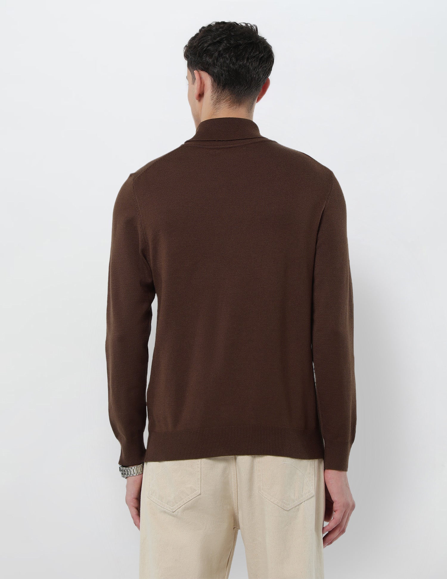 Turtleneck Regular Fit Sweater Dark Brown - U.S. POLO ASSN. | Large
