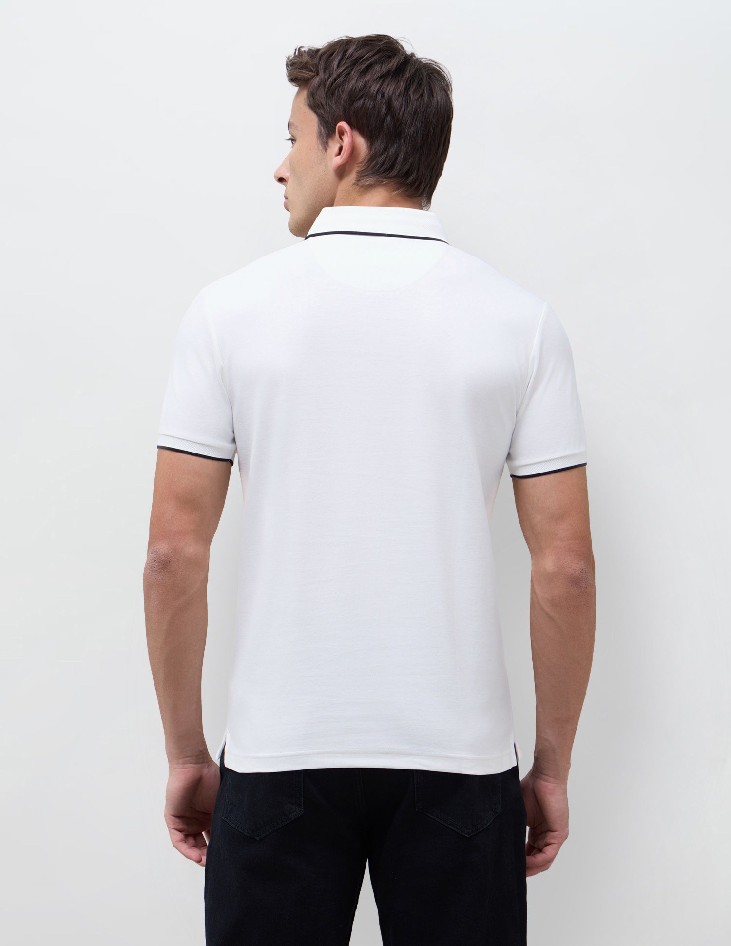 Solid Slim Fit Polo Shirt White - U.S. Polo Assn. India | Large