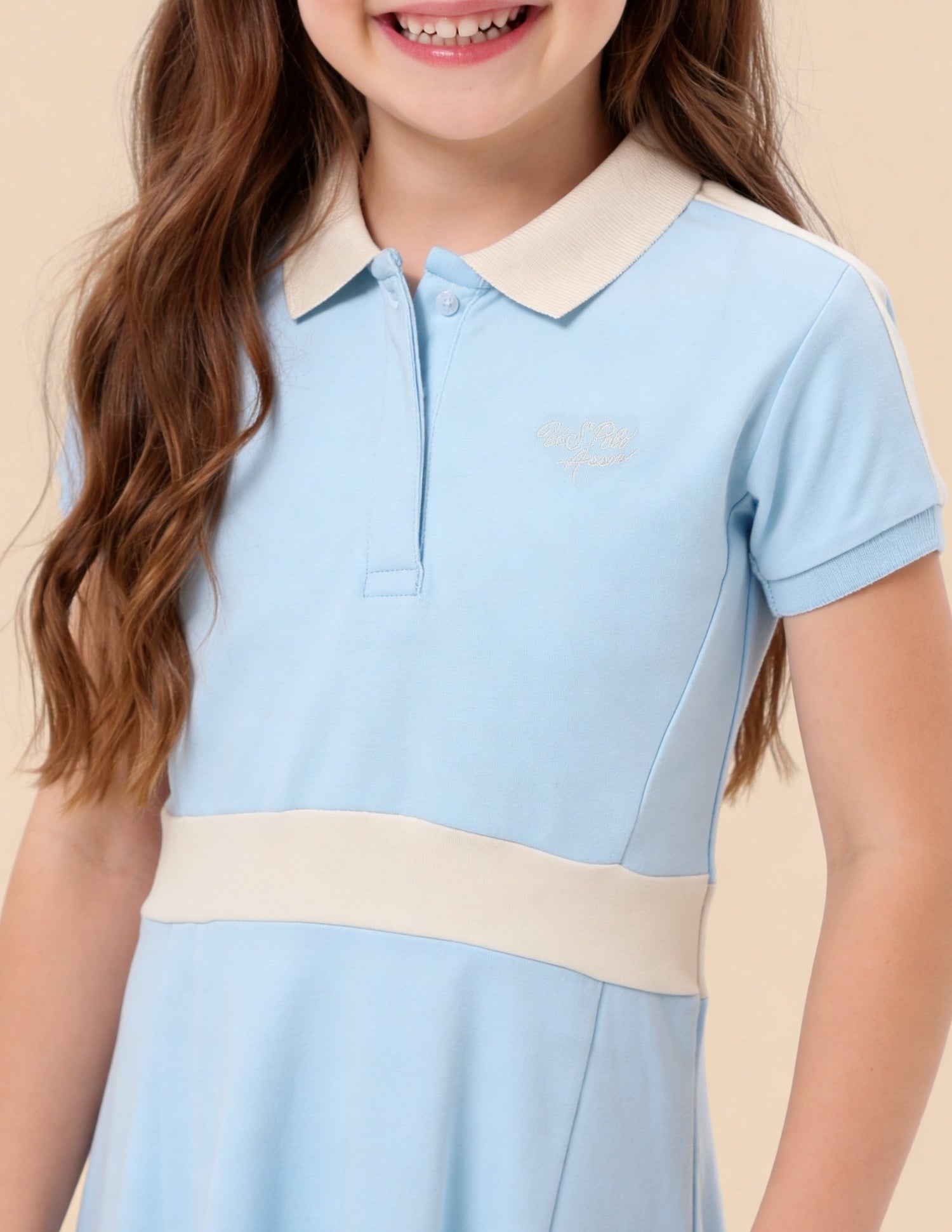 Solid A-Line T-Shirt Dress Blue - U.S. Polo Assn. India | Large