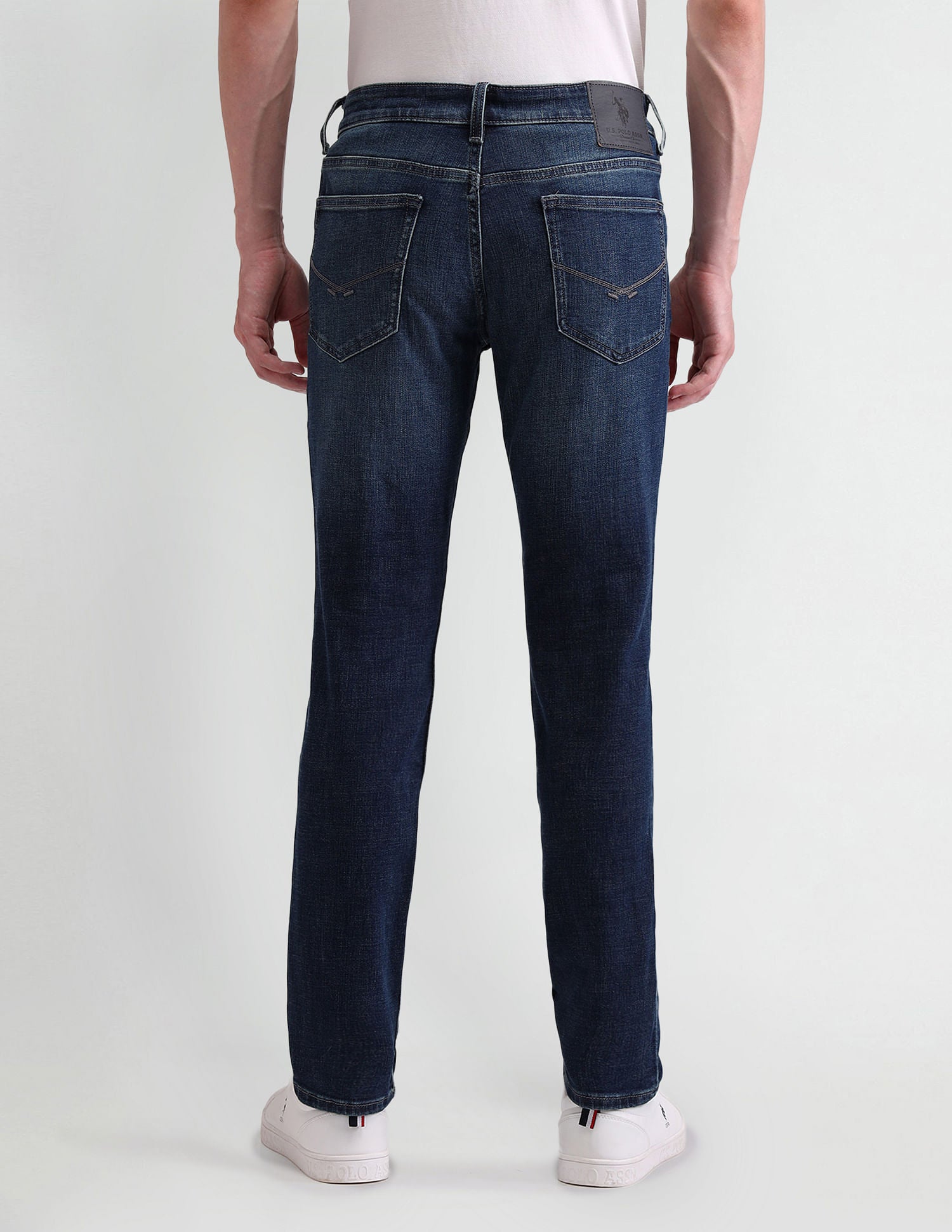 Brandon Slim Tapered Blue Jeans Blue - U.S. Polo Assn. India | Large