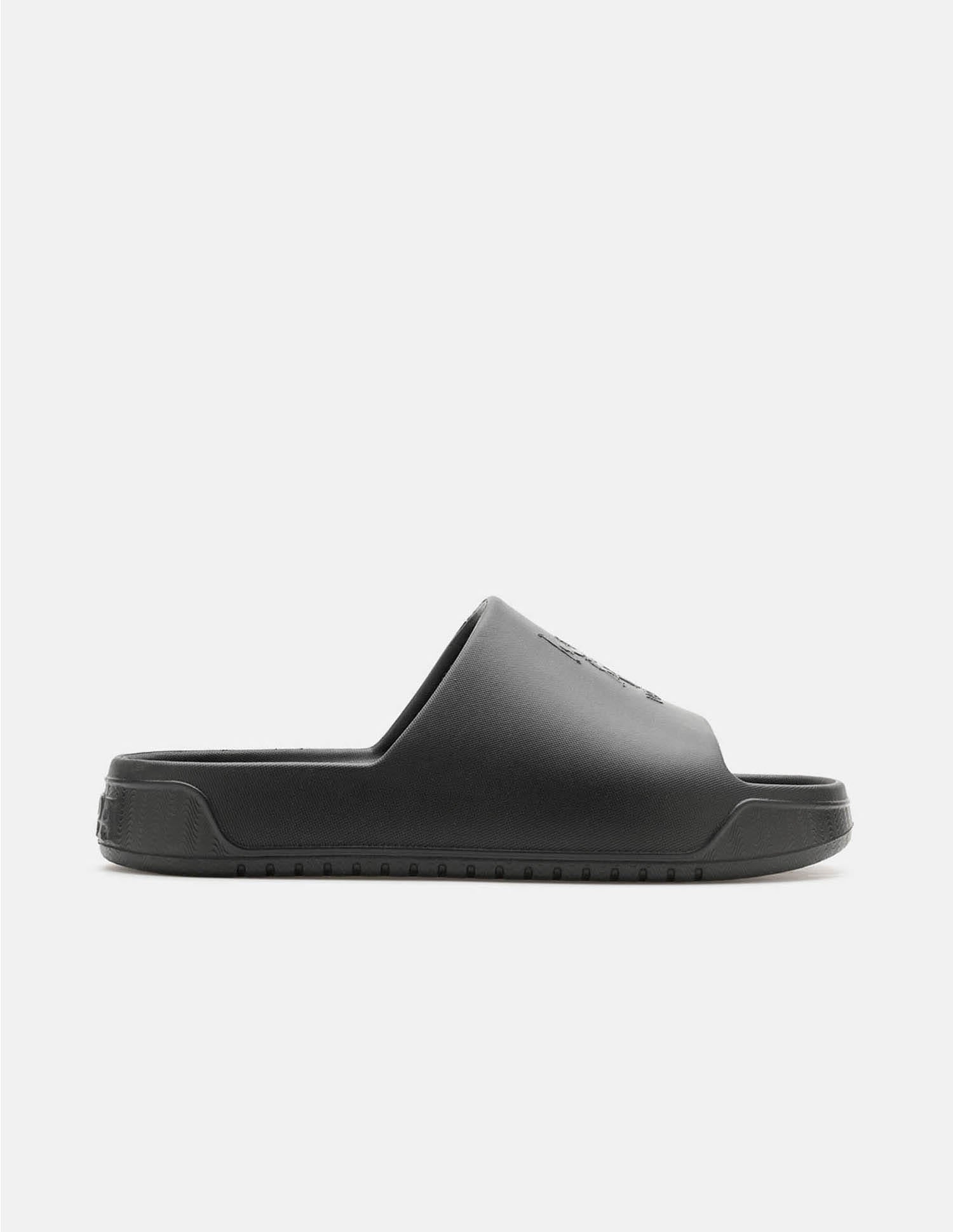 Men Palmer Open Toe Slippers Black - U.S. Polo Assn. India | Large