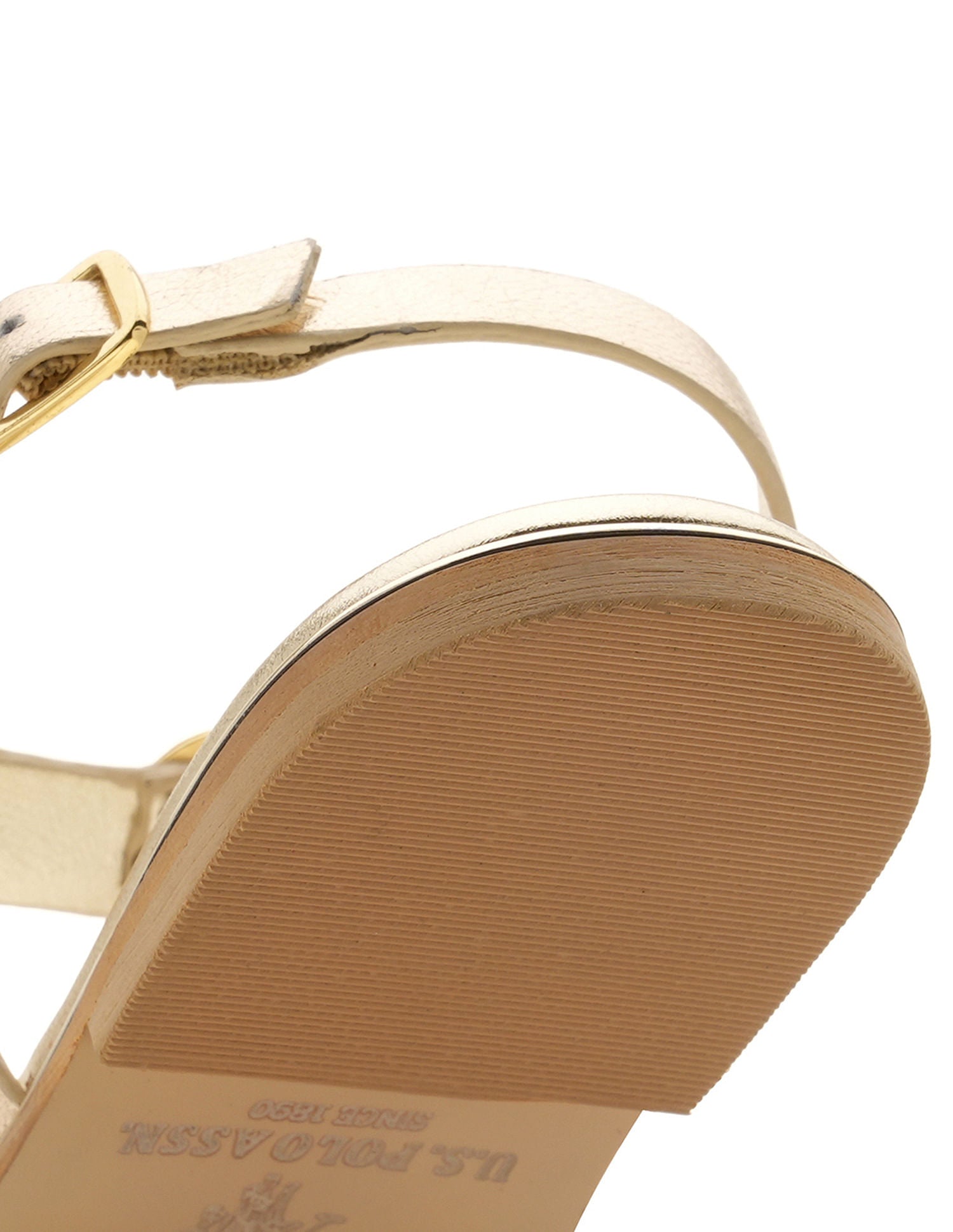 Women Tess Solid Flats Gold - U.S. POLO ASSN. | Large