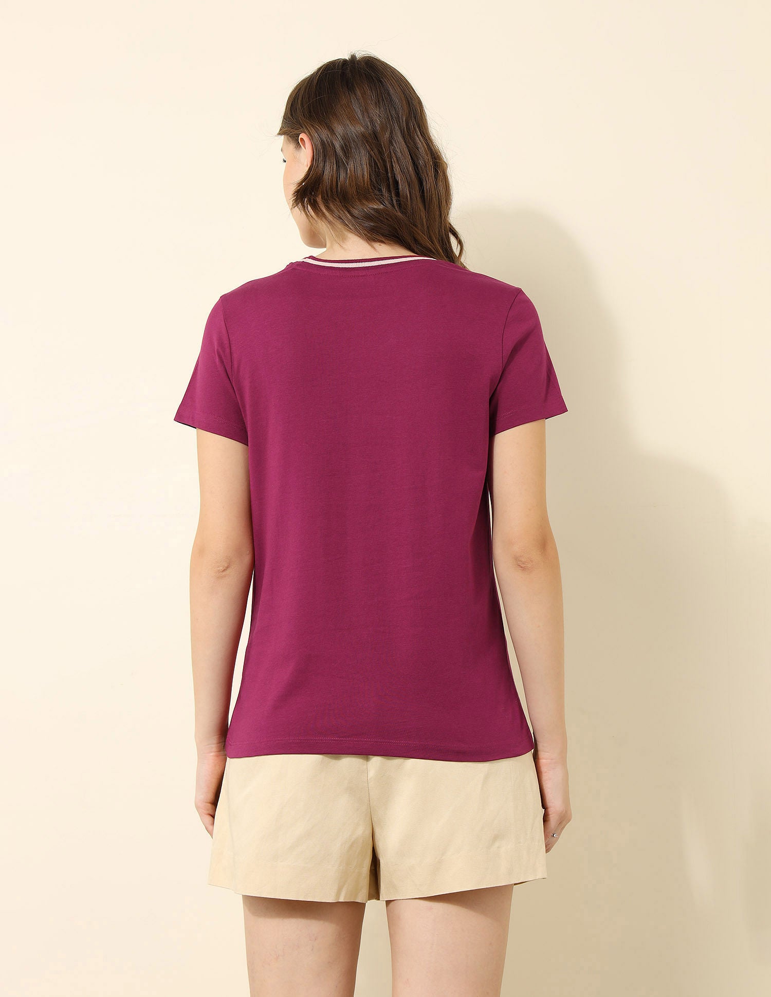 Regular Fit Brand Printed T-Shirt Wine - U.S. POLO ASSN. | Large