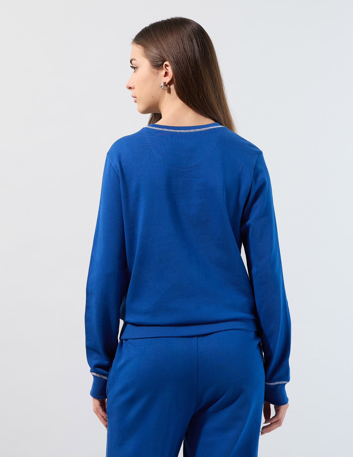 Regular Fit Solid Sweatshirt Bright Blue - U.S. POLO ASSN. | Large