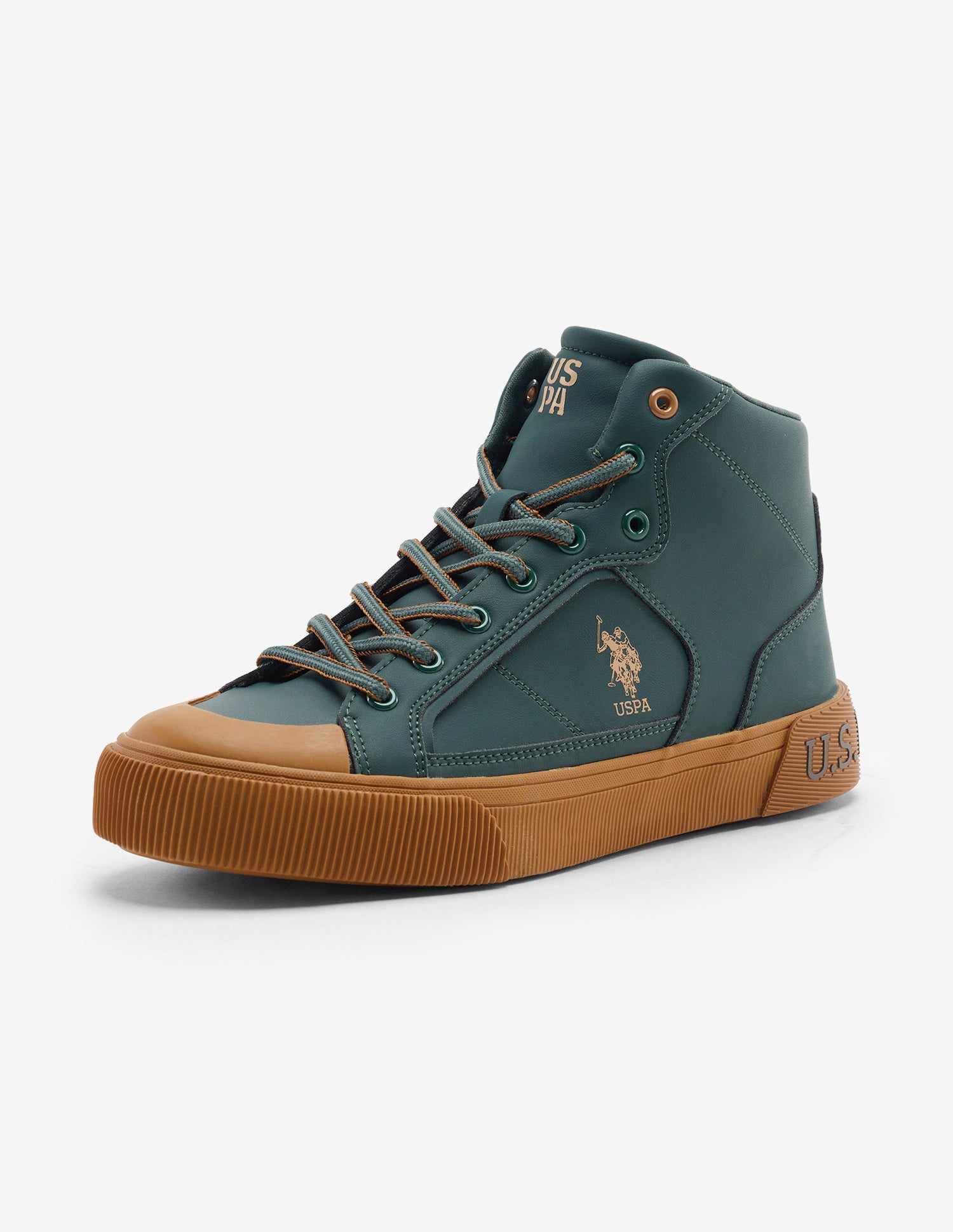 Ricon Mid Top Sneakers Green - U.S. Polo Assn. India | Large