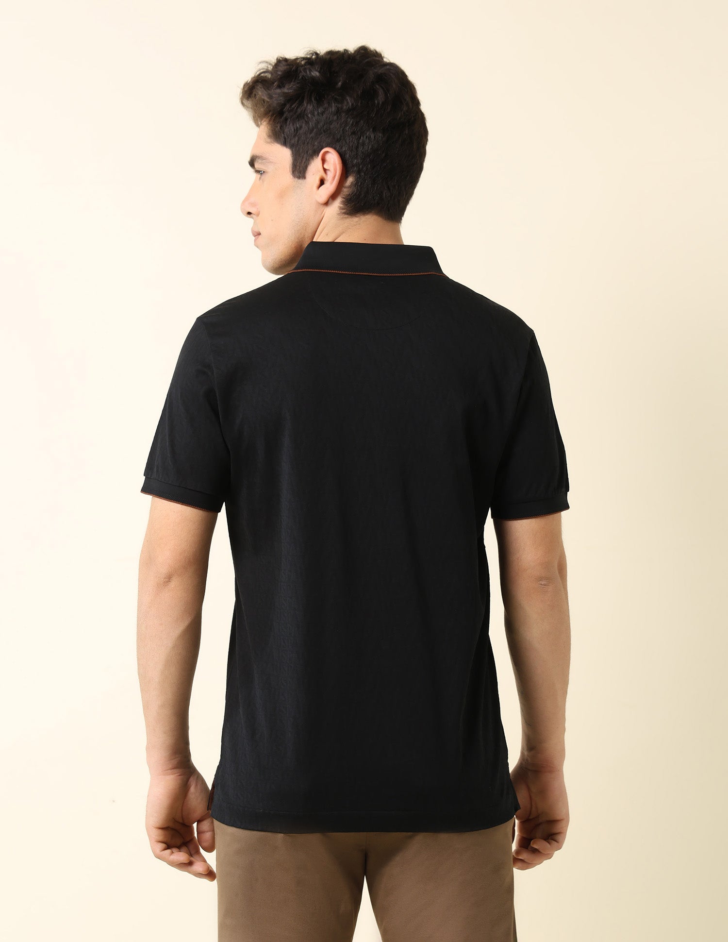 Solid Monochrome Majesty Polo Shirt Black - U.S. Polo Assn. India | Large