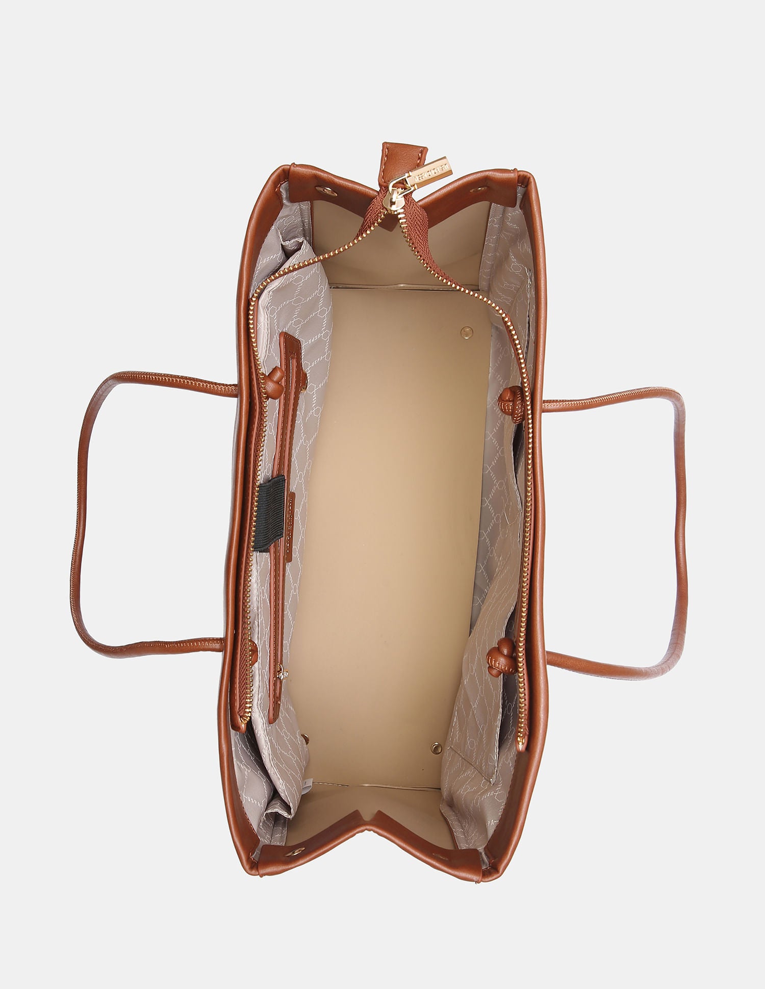 Women Billei Modern Tote Bag with Laptop sleeve Tan - U.S. POLO ASSN. | Large