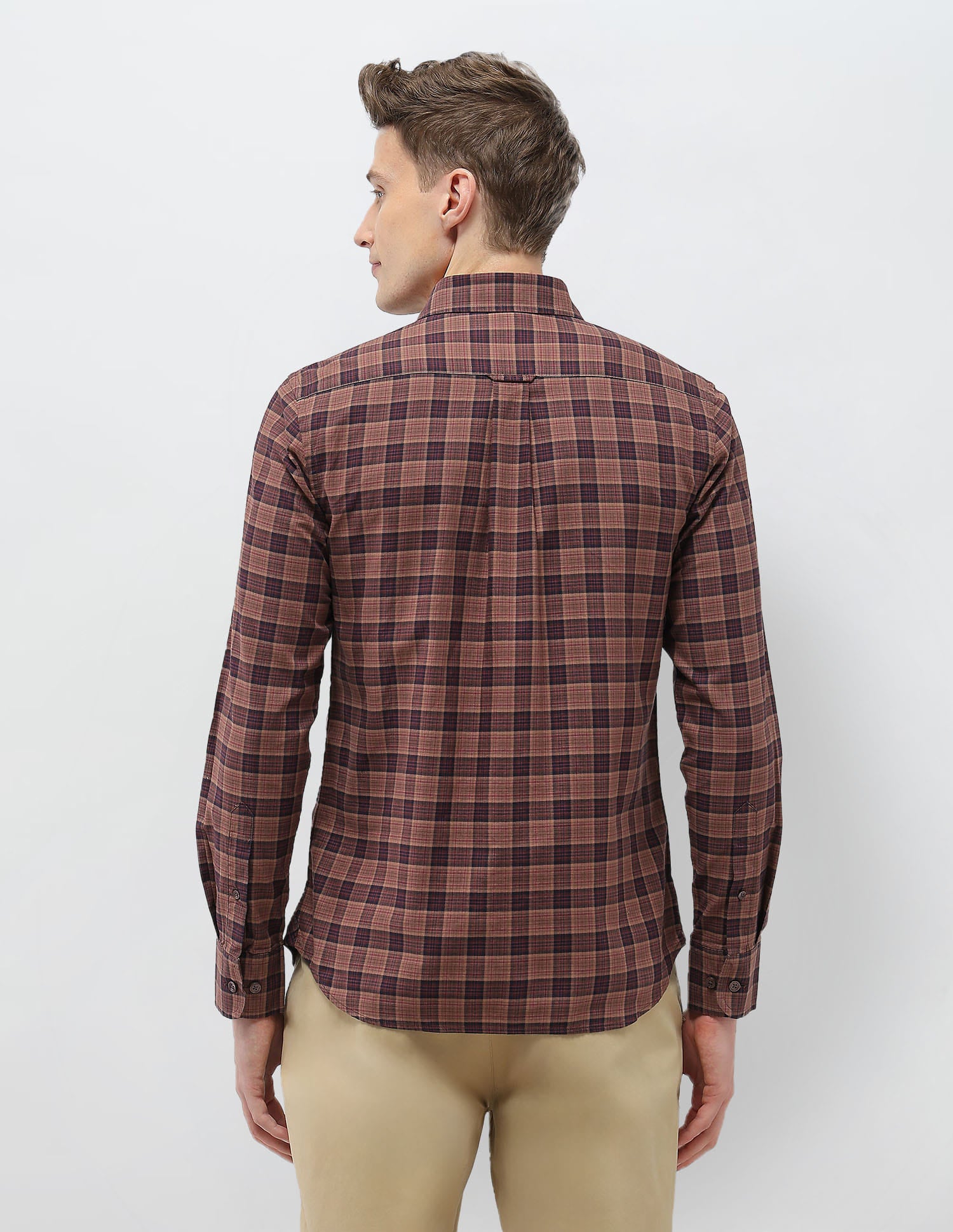 Tartan Checked Elevnado Shirt Maroon - U.S. Polo Assn. India | Large