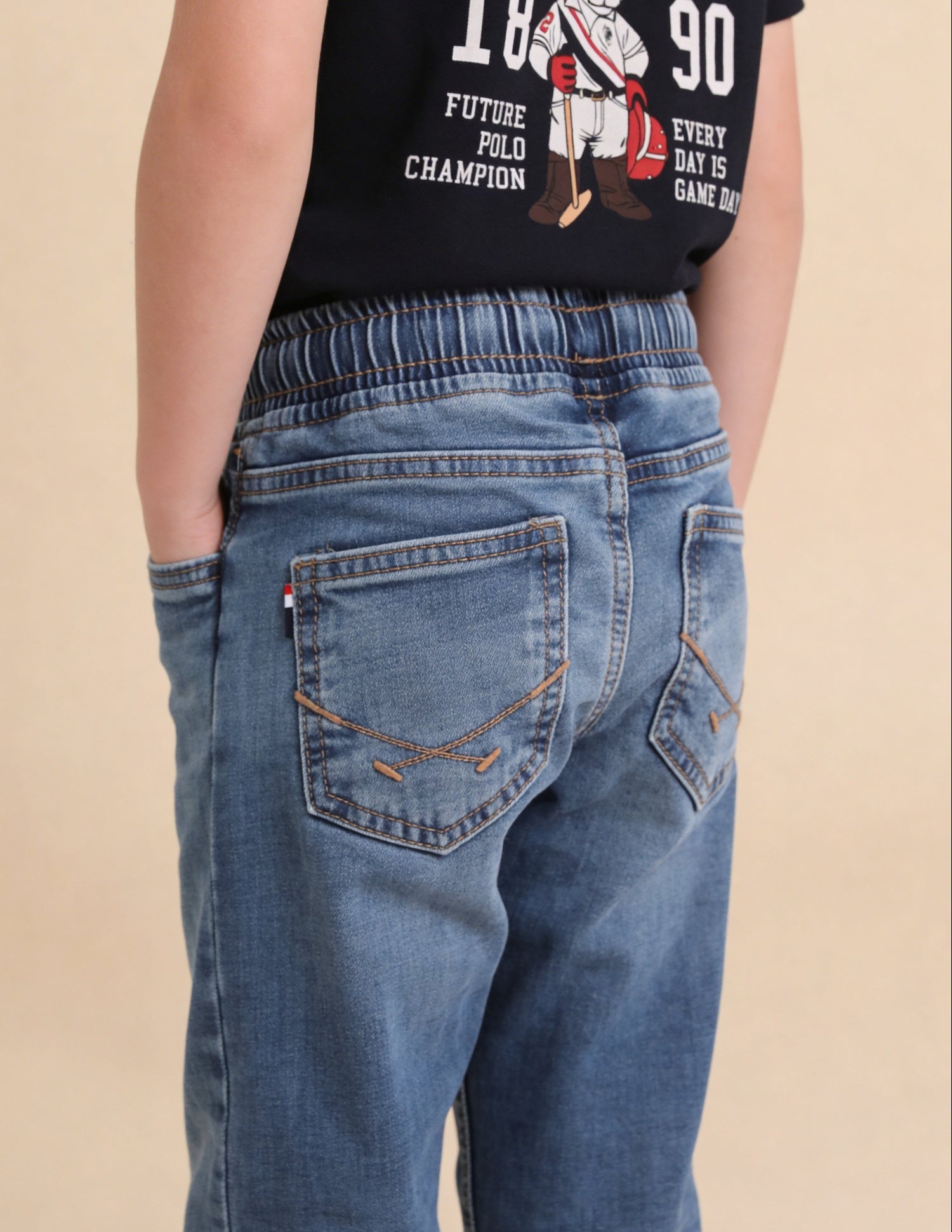 Relaxed Fit Blue Jeans Blue - U.S. Polo Assn. India | Large